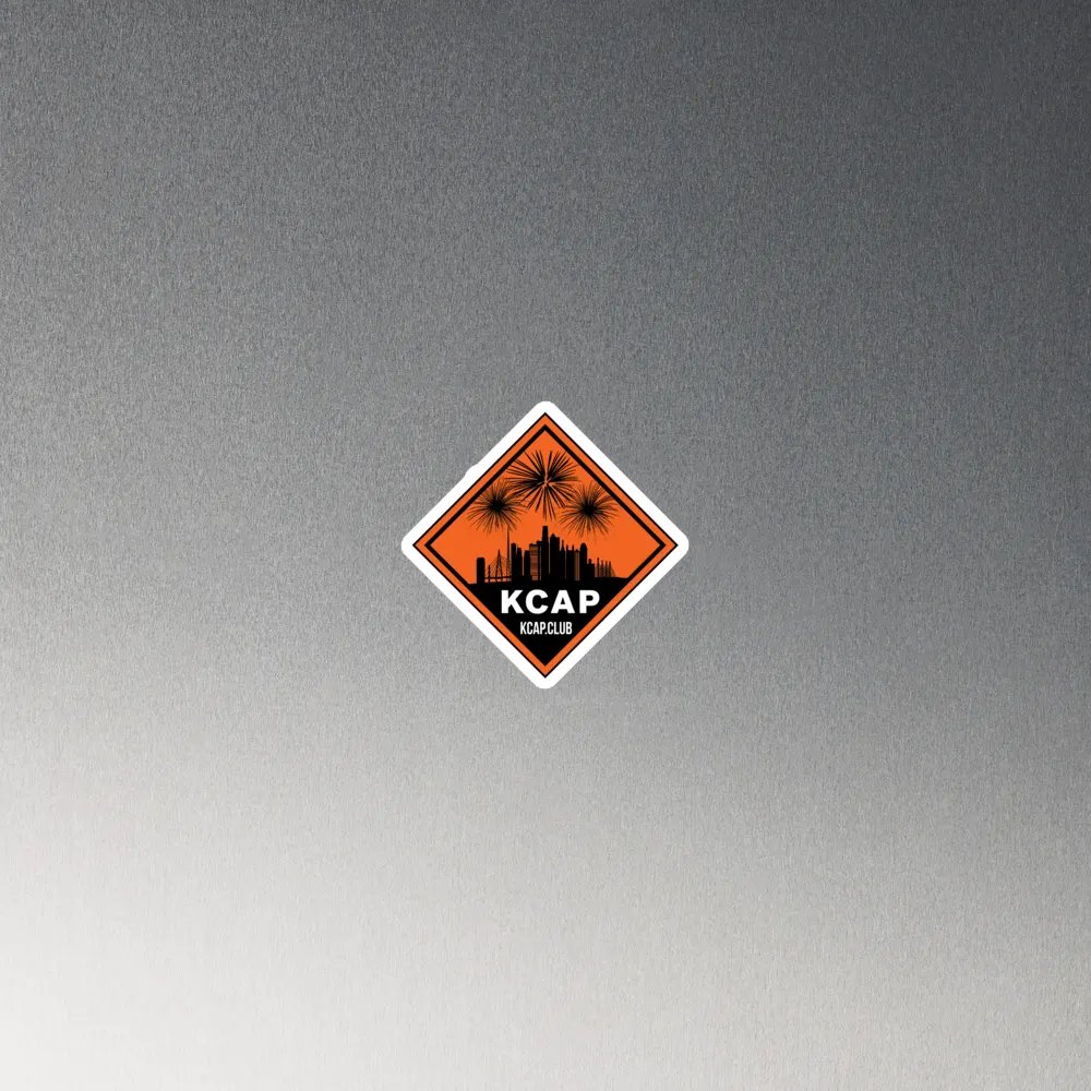 Die-Cut Magnet - Black Logo on Orange product image (2)