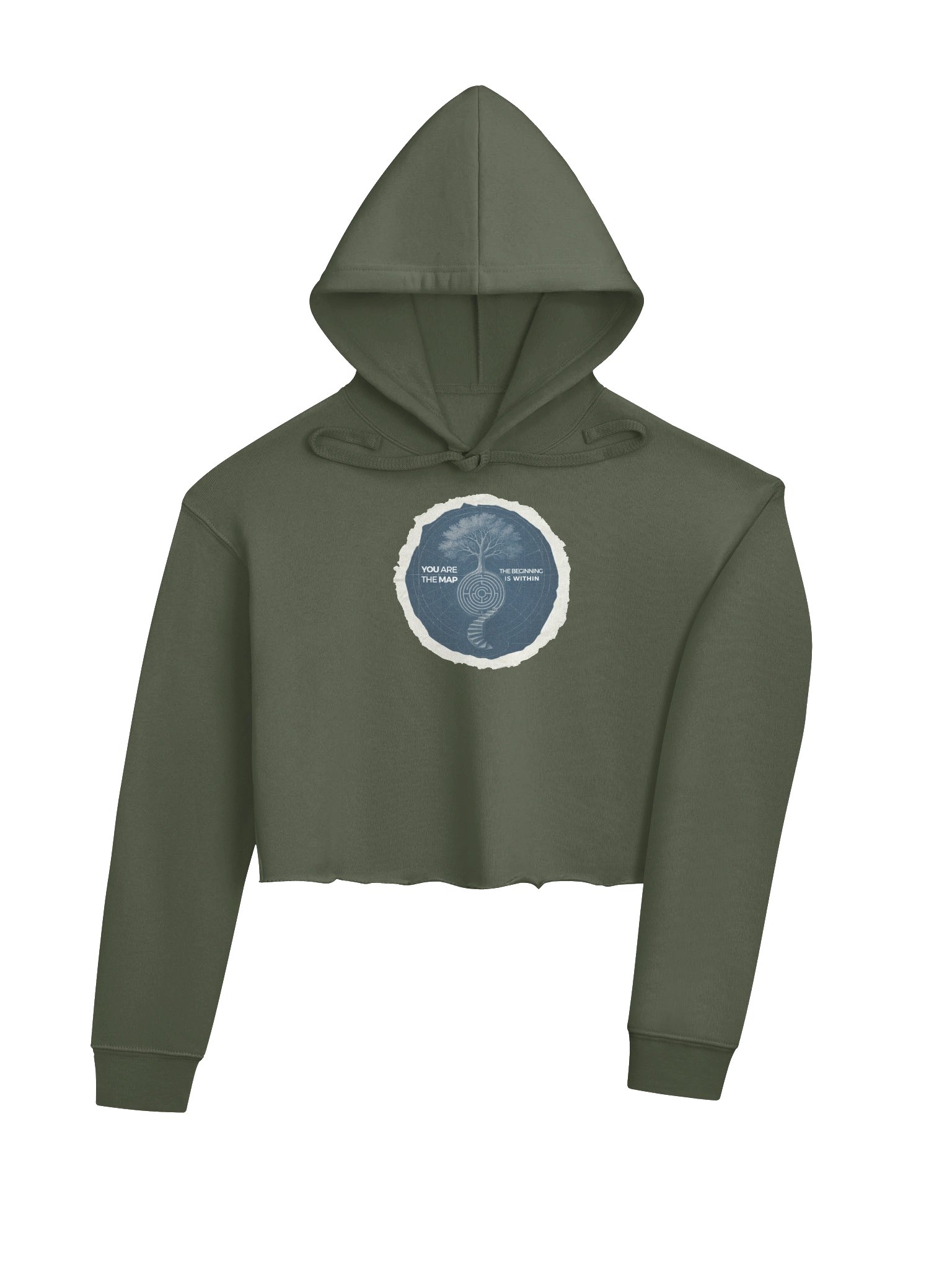 Blueprint Map Portal - Crop Hoodie product image (4)