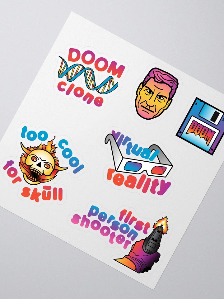 'Doom Clone' Sticker Sheet product image (2)