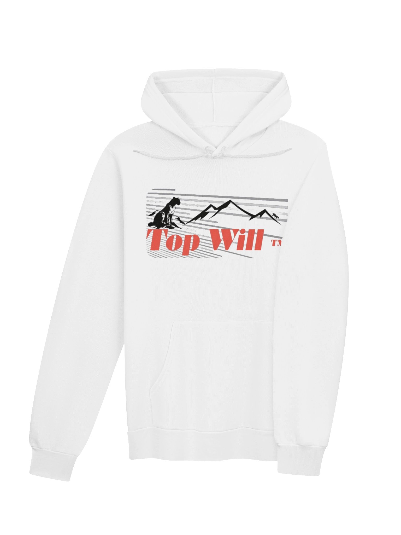 Top Will ™ White & Red Spectrum Hoodie product image (4)