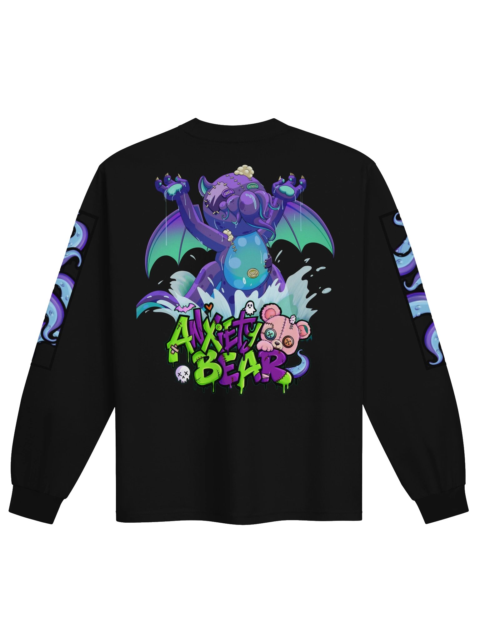 Heavyweight long sleeve T-shirt with Bearthulu product image (2)