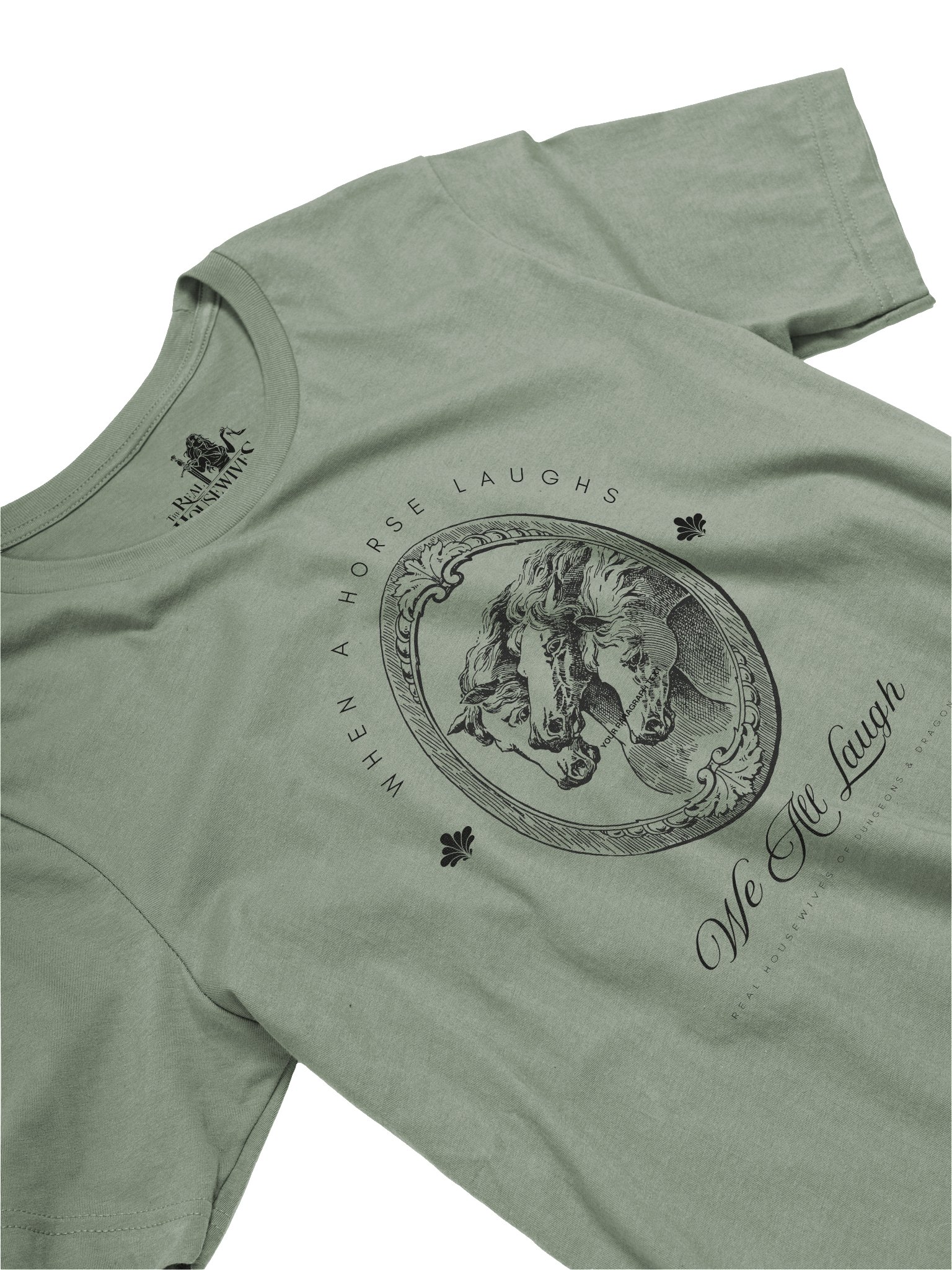 When A Horse Laughs Tee - Black product image (2)