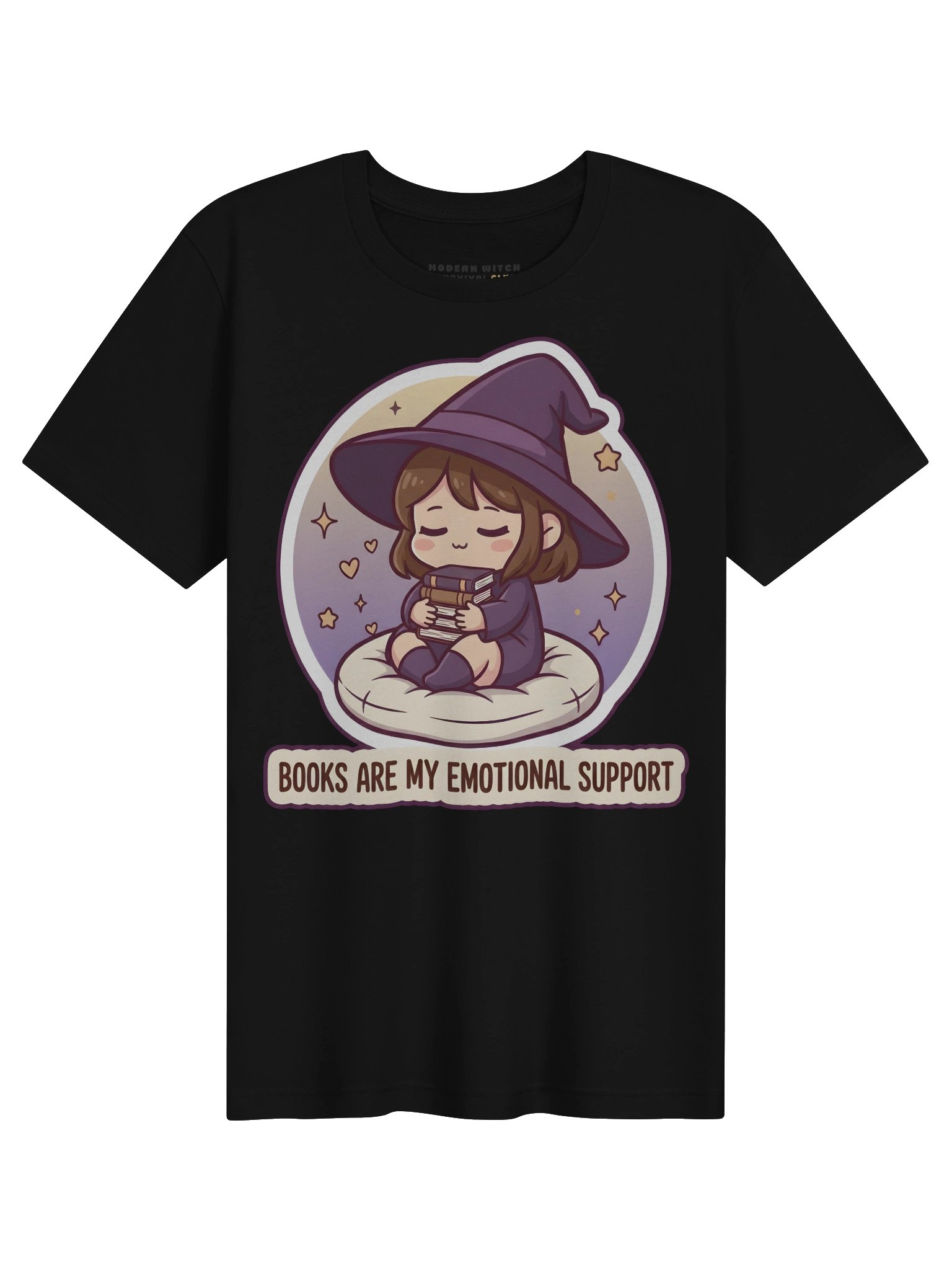 Books are my emotional support - Cozy Witch T-Shirt product image (1)