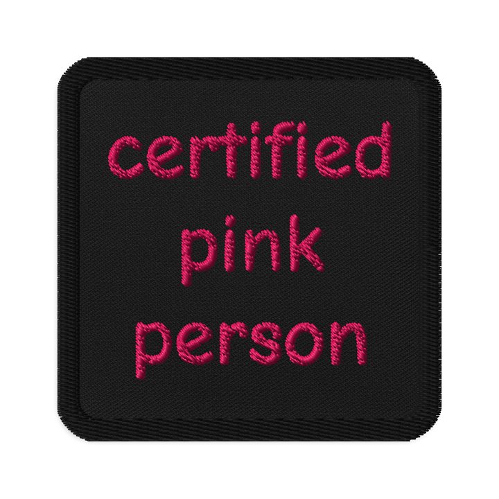 Certified Pink Person Patch product image (1)