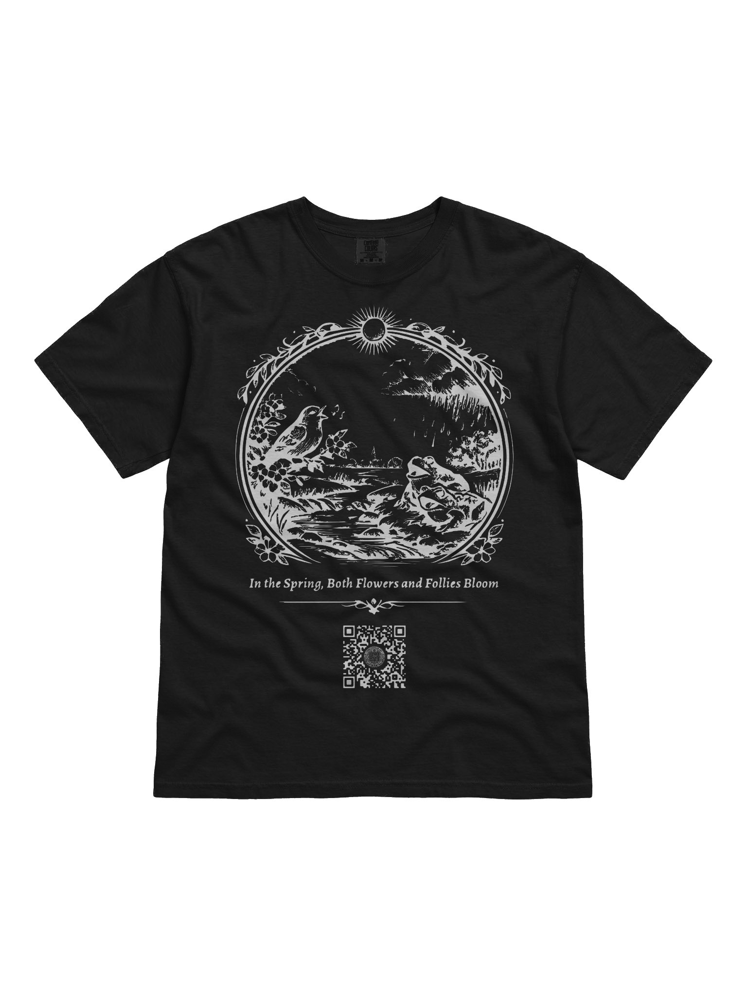 Flowers and Follies (White on Black/Color) product image (1)