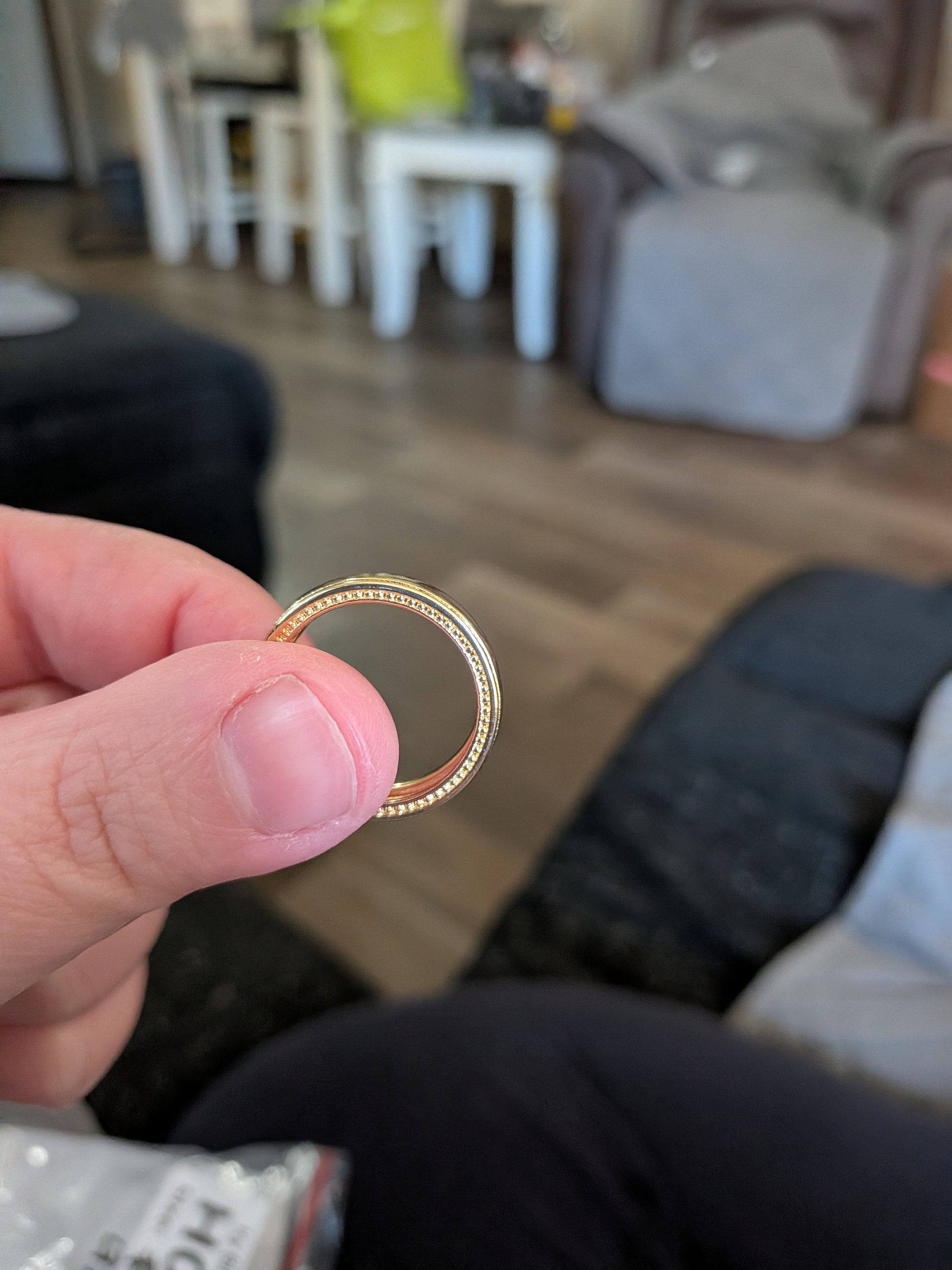 14k Gold Coated Unisex Wedding Band - Size 9 product image (2)
