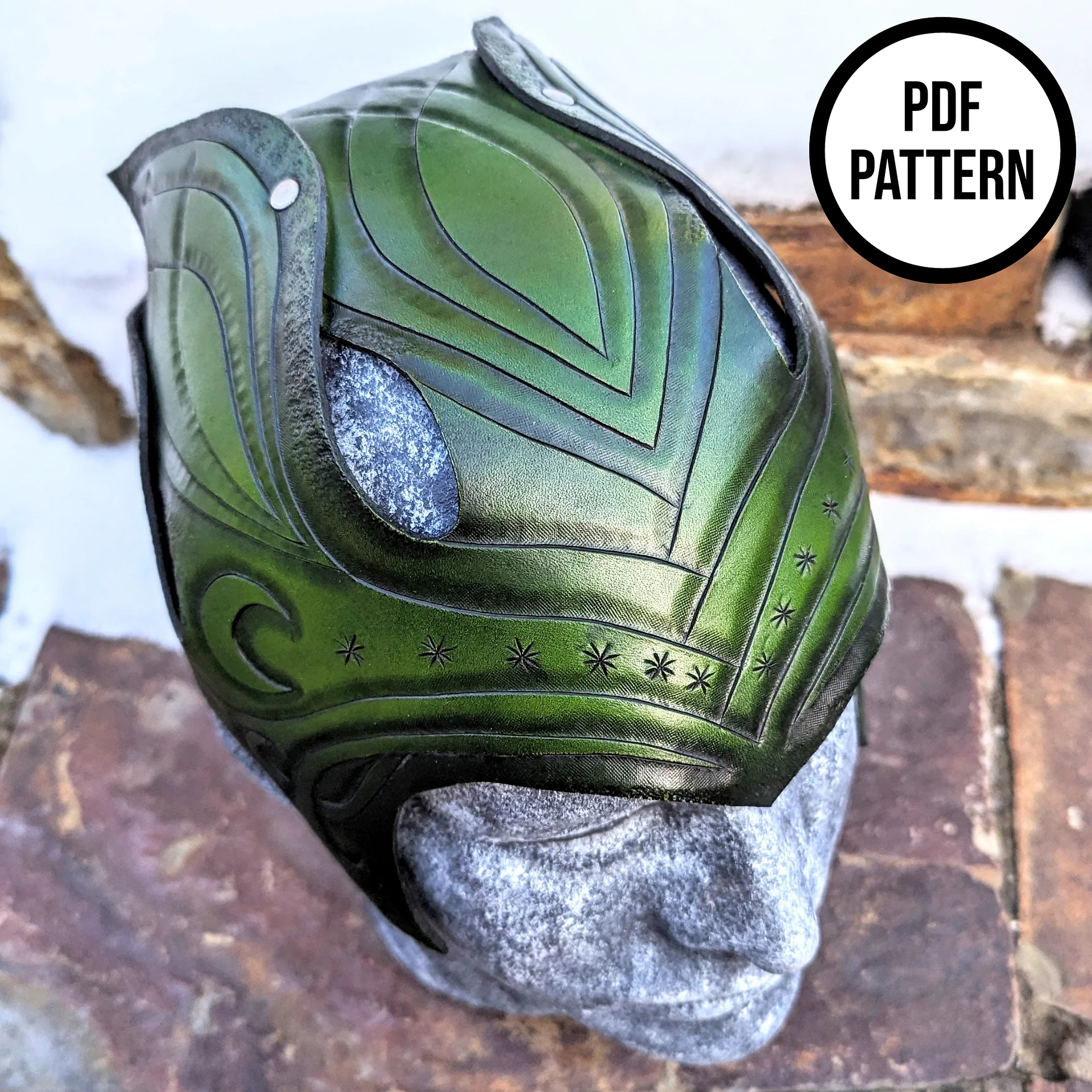 Elven Helm - PDF Pattern for Leather & EVA Foam product image (5)