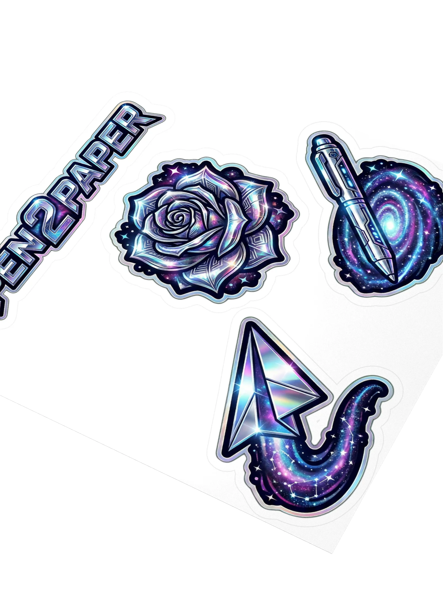 Pen 2 Paper Chrome Rose Sticker Pack product image (1)