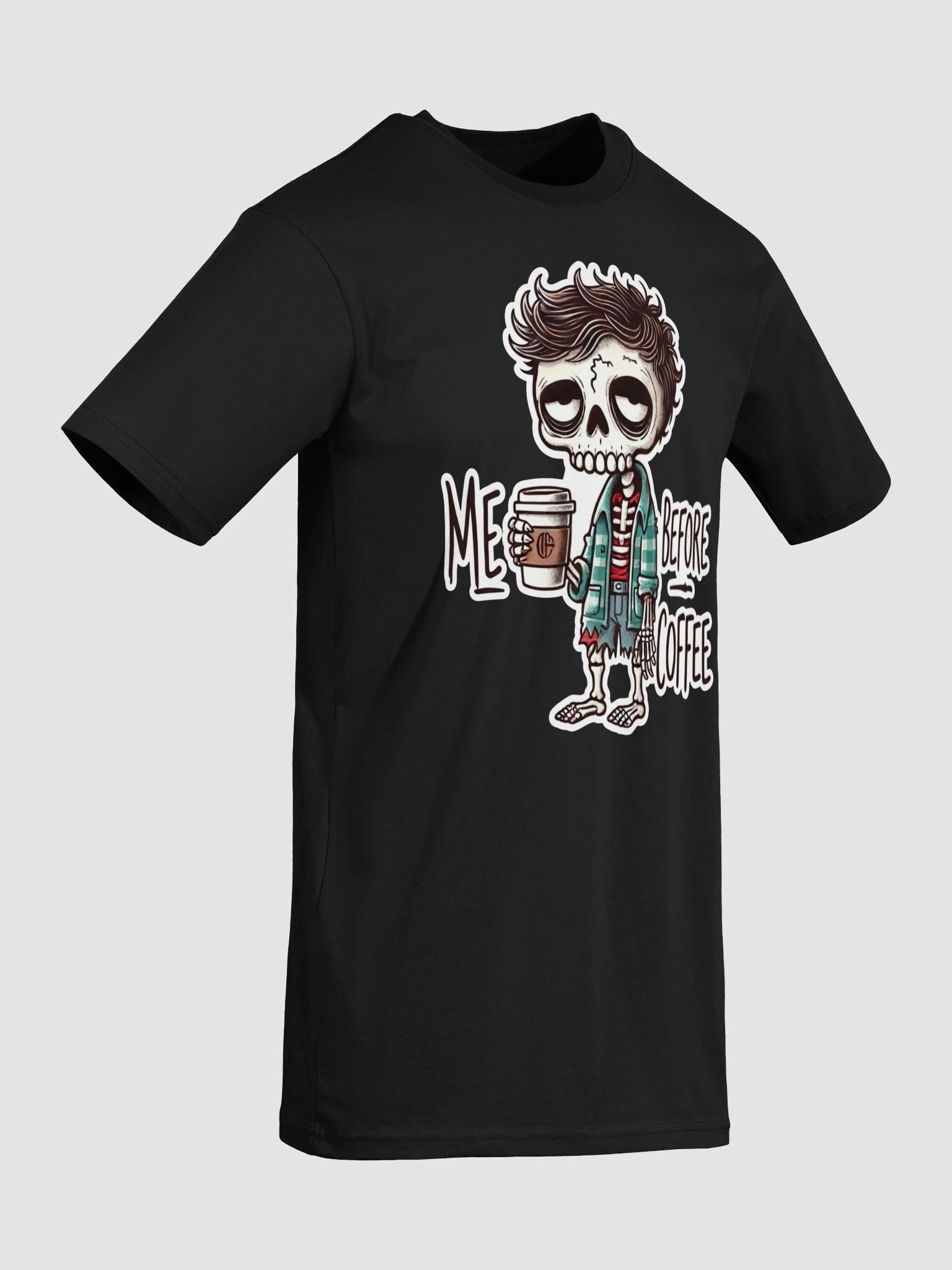 "Me Before Coffee" Zombie Guy T-Shirt product image (8)