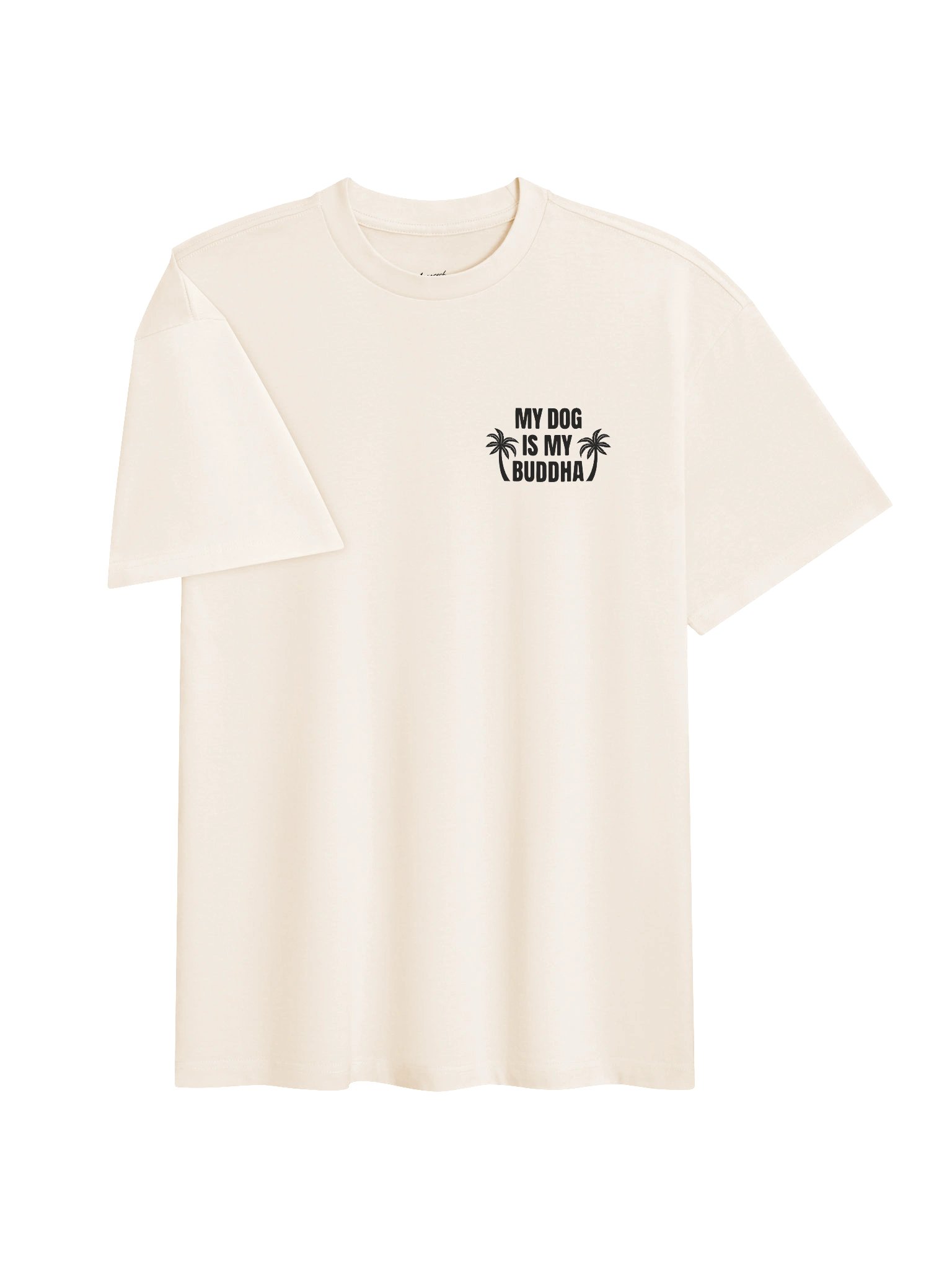 My Dog is My Buddha Box Tee Vintage White product image (3)