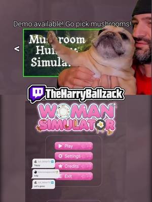 Me and Nuggie jamming to the intro of Woman Simulator #gaming #funny #WomanSimulator #twitchstreamer #streamer