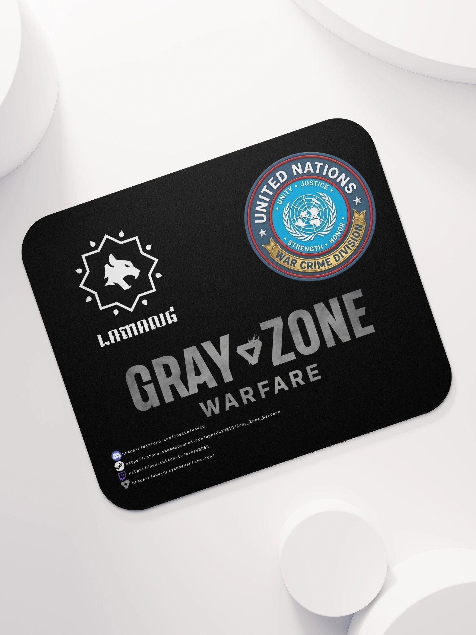 UNWCD/LRI Mouse Pad - Black product image (7)