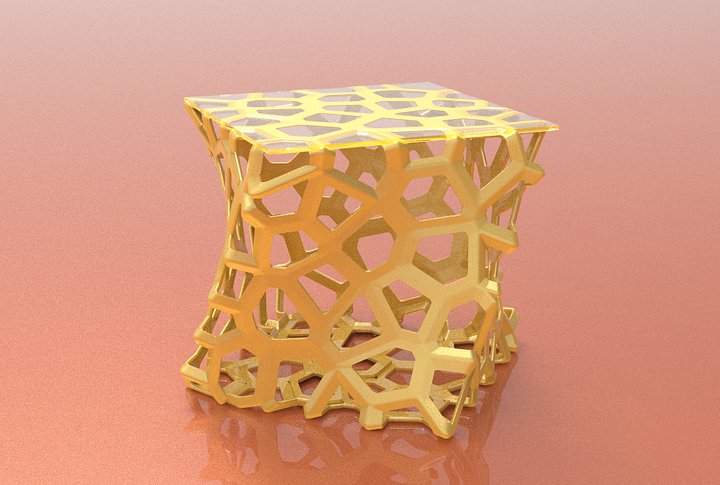 Weaverbird Voronoi Parametric Furniture Design Grasshopper Rhino Files Download product image (2)