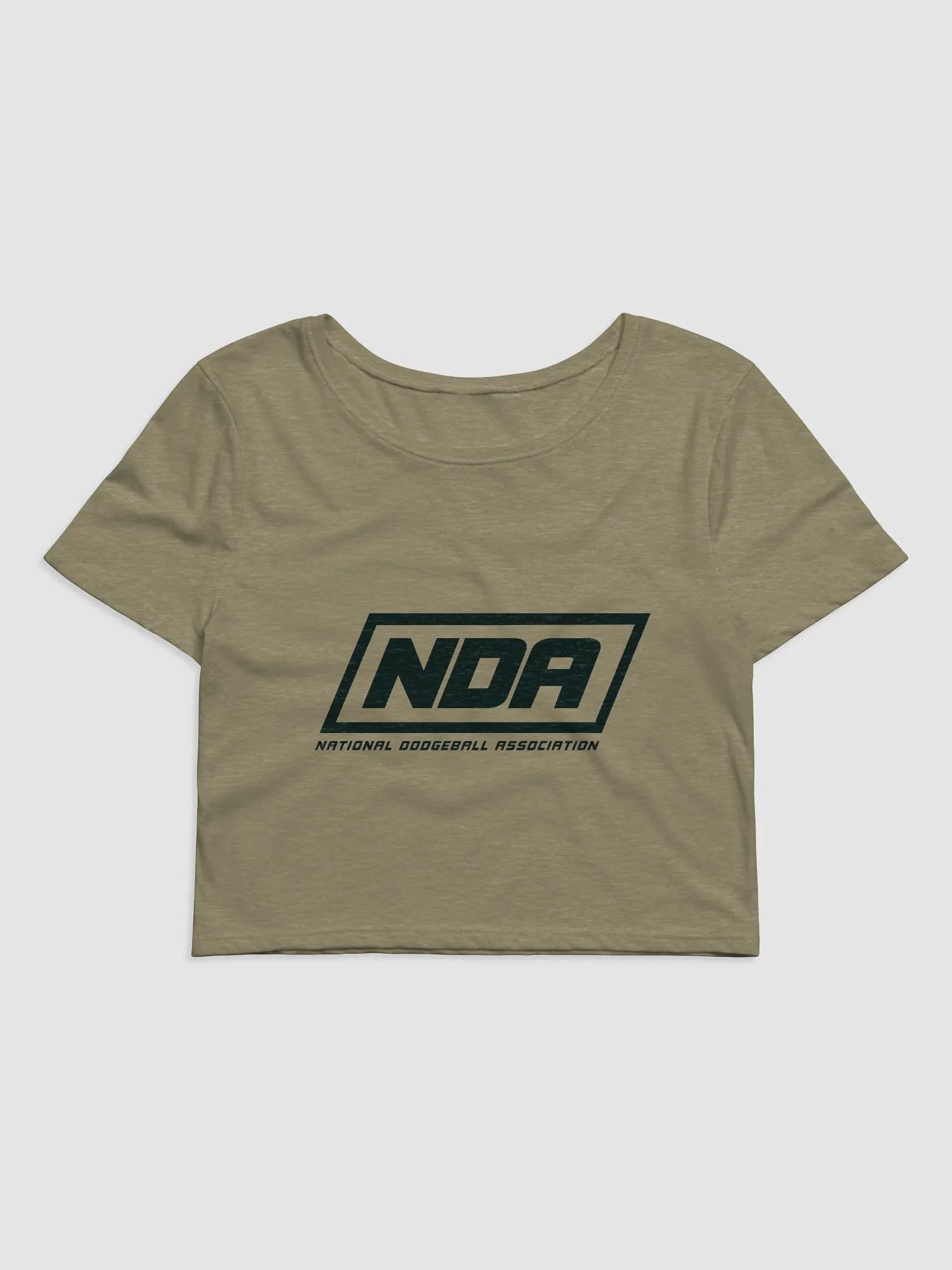National Dodgeball Association Crop Top (Dark) product image (1)