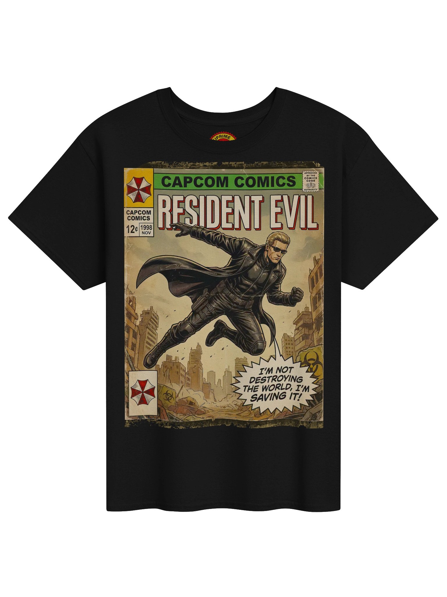 Resident Evil Albert Wesker Comic Art T-Shirt product image (2)