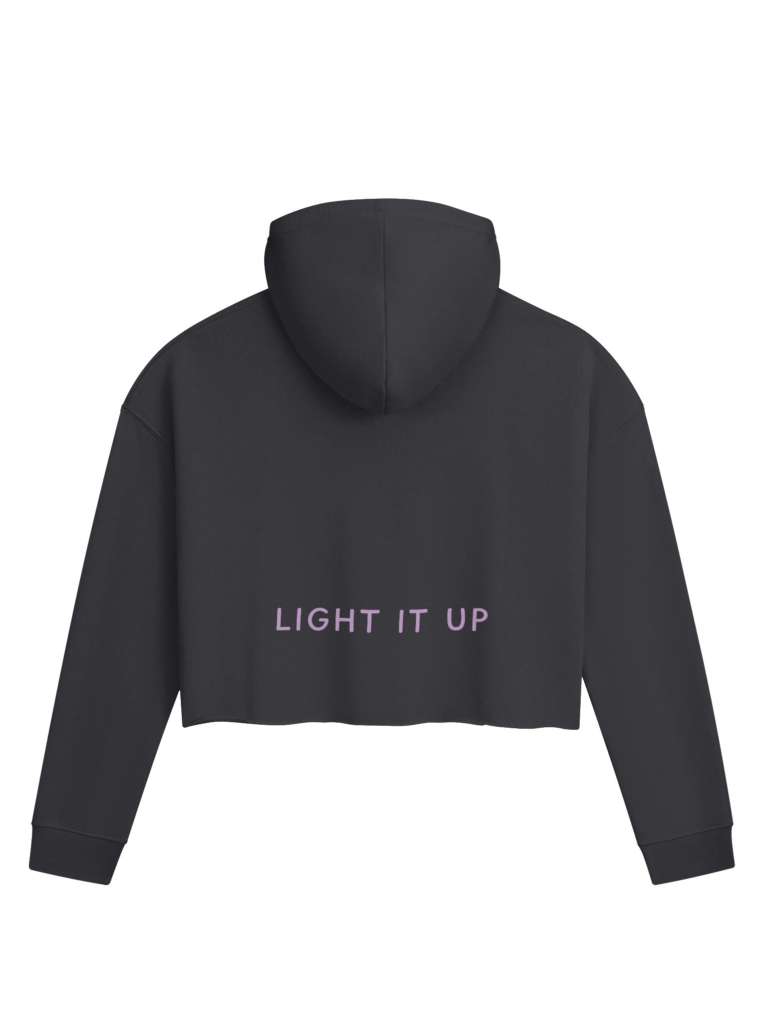 Slow Burn Obsessed | Light Purple Logo Crop Hoodie product image (2)