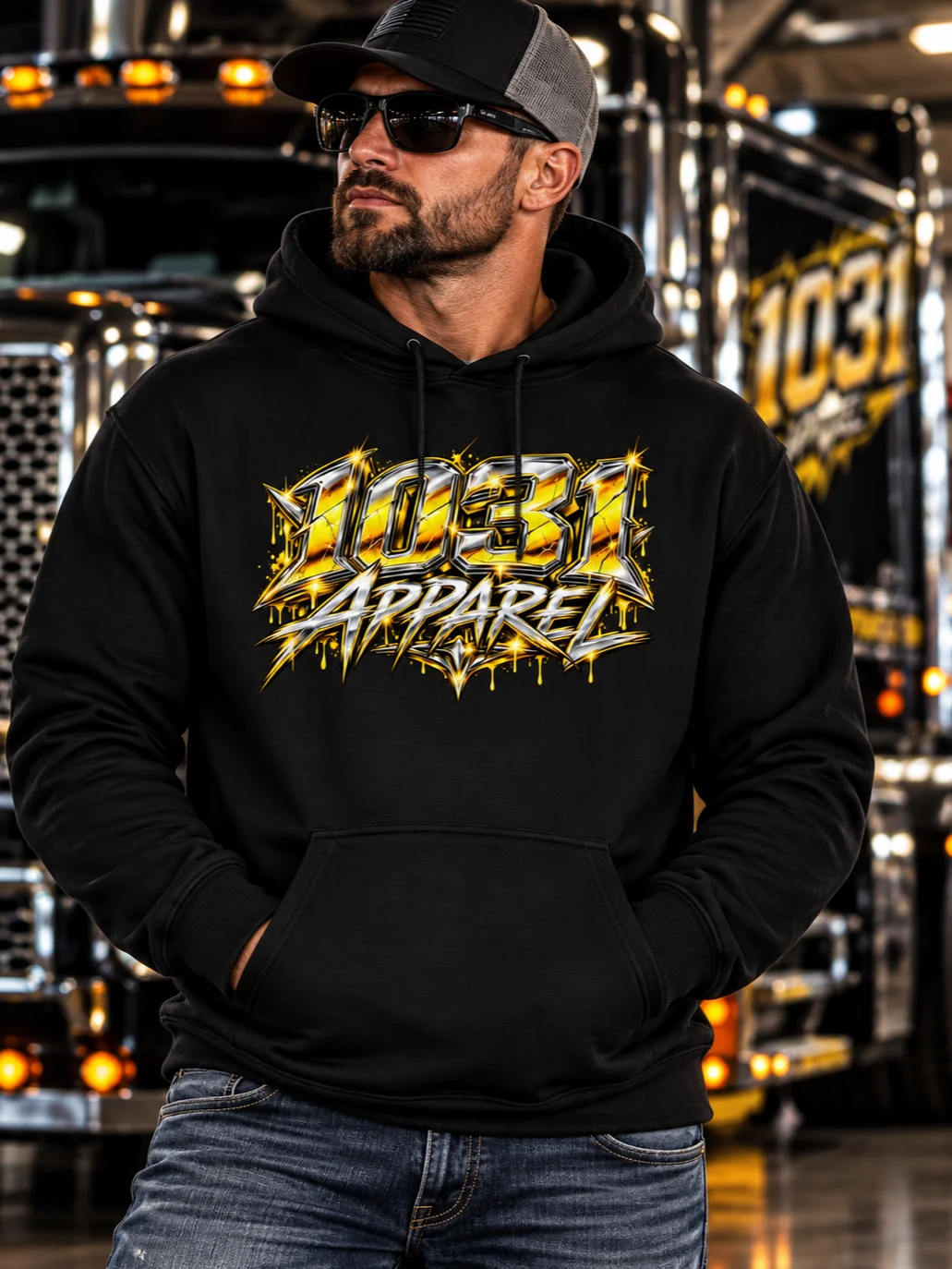 1031 APPAREL HOODIE GOLD product image (1)