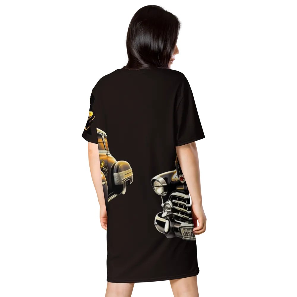 Vintage Lowrider King Car T-Shirt Dress product image (3)