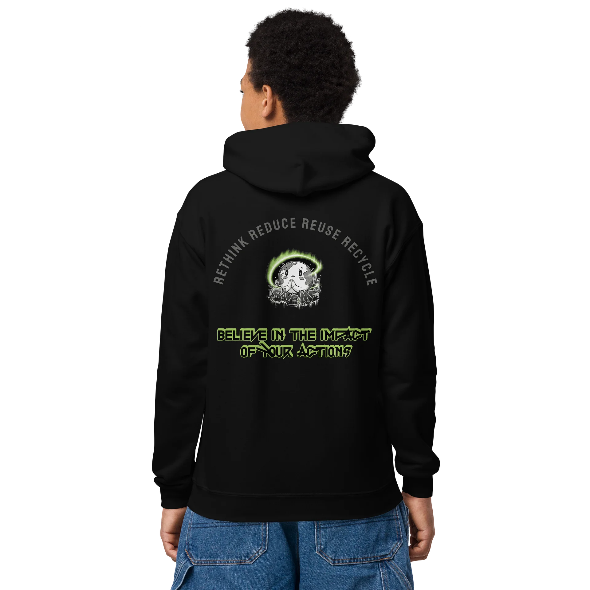 Save Me Kids Hoodie | Eco-Friendly Style for Young Activists product image (13)