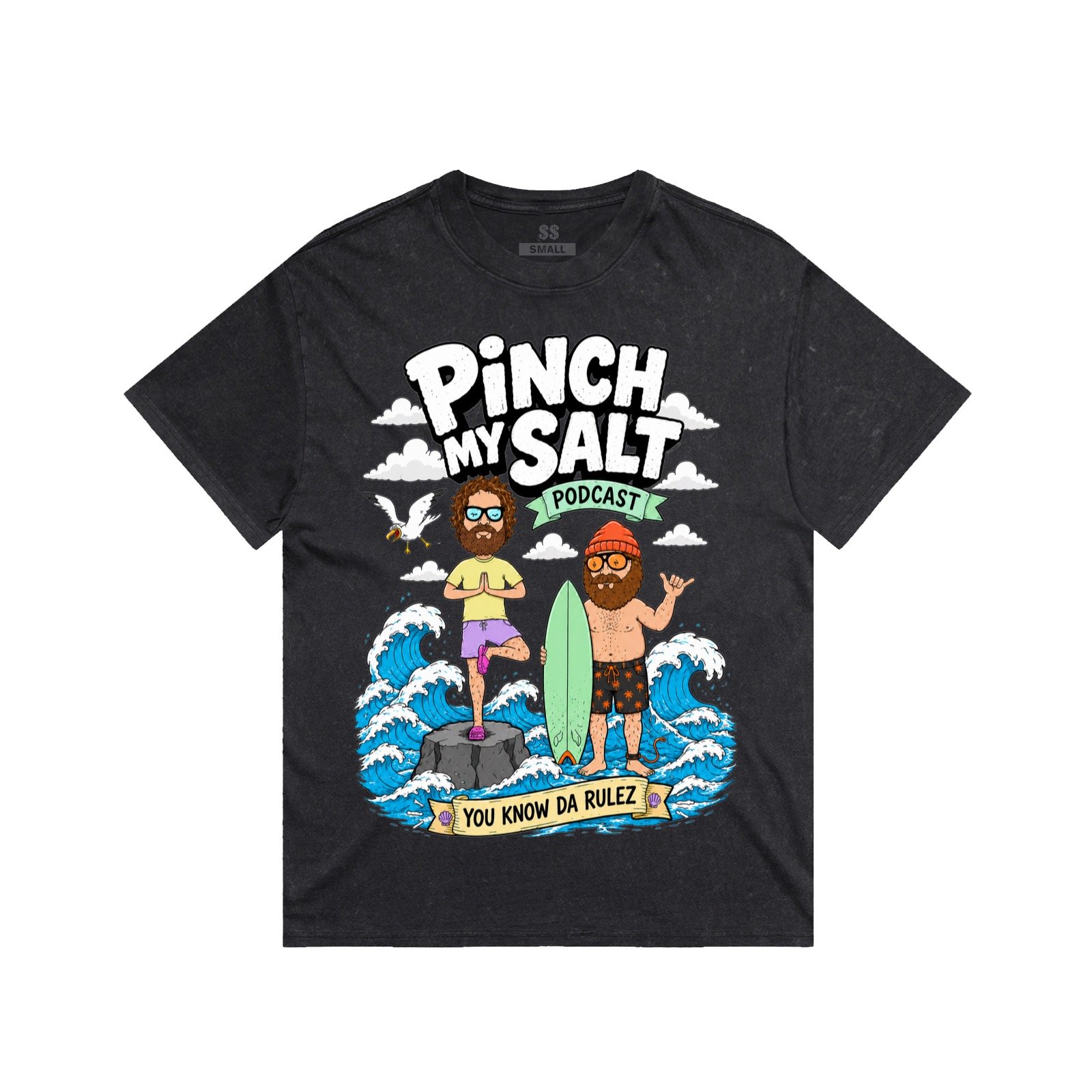 THE POD TEE-WASHED BLACK product image (1)
