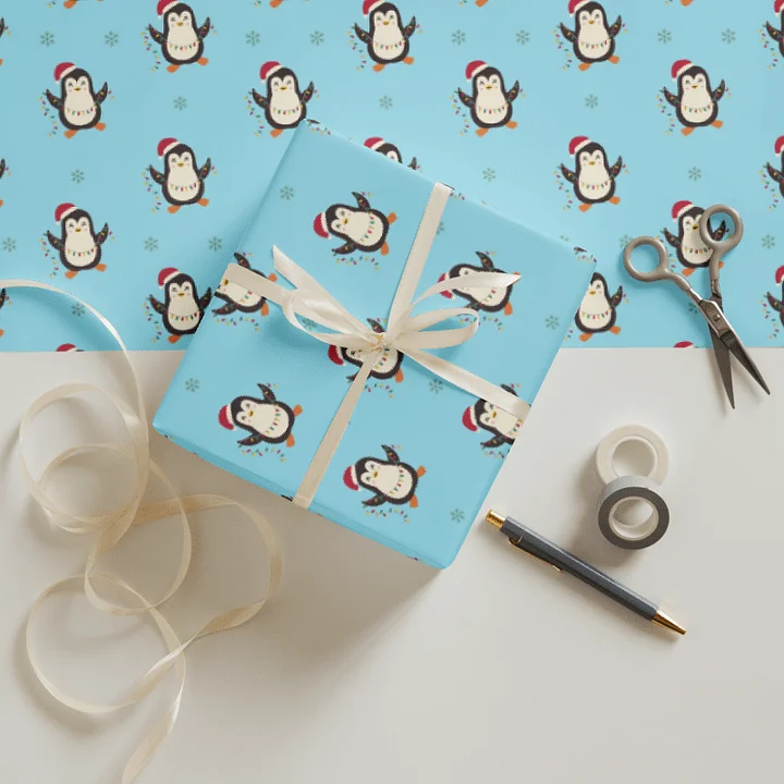 Penguin Party Wrapping Paper Set product image (1)