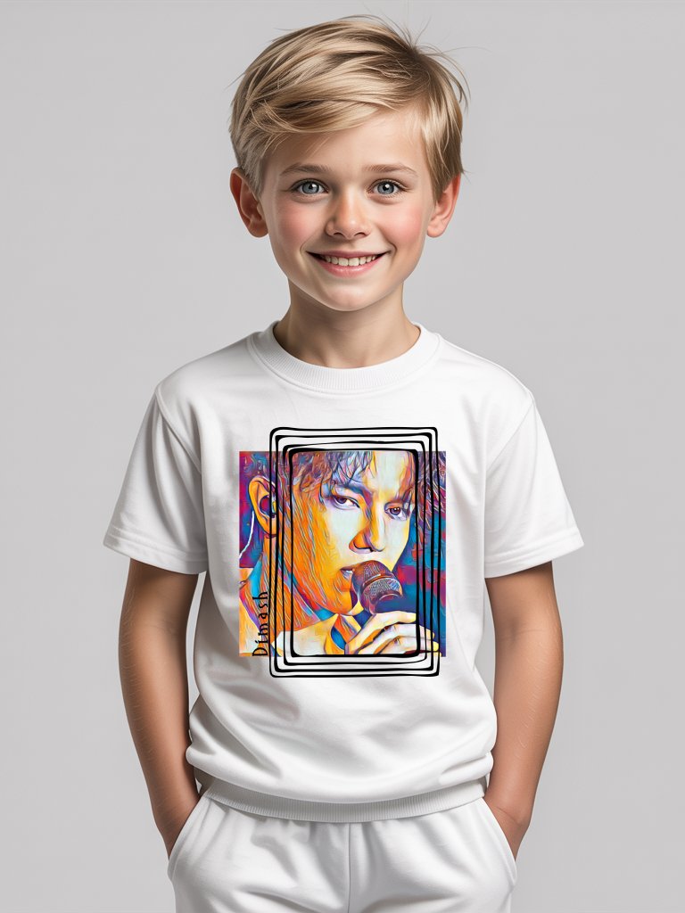 Singer From Kazakhstan Kids Gildan Unisex T-Shirt product image (2)