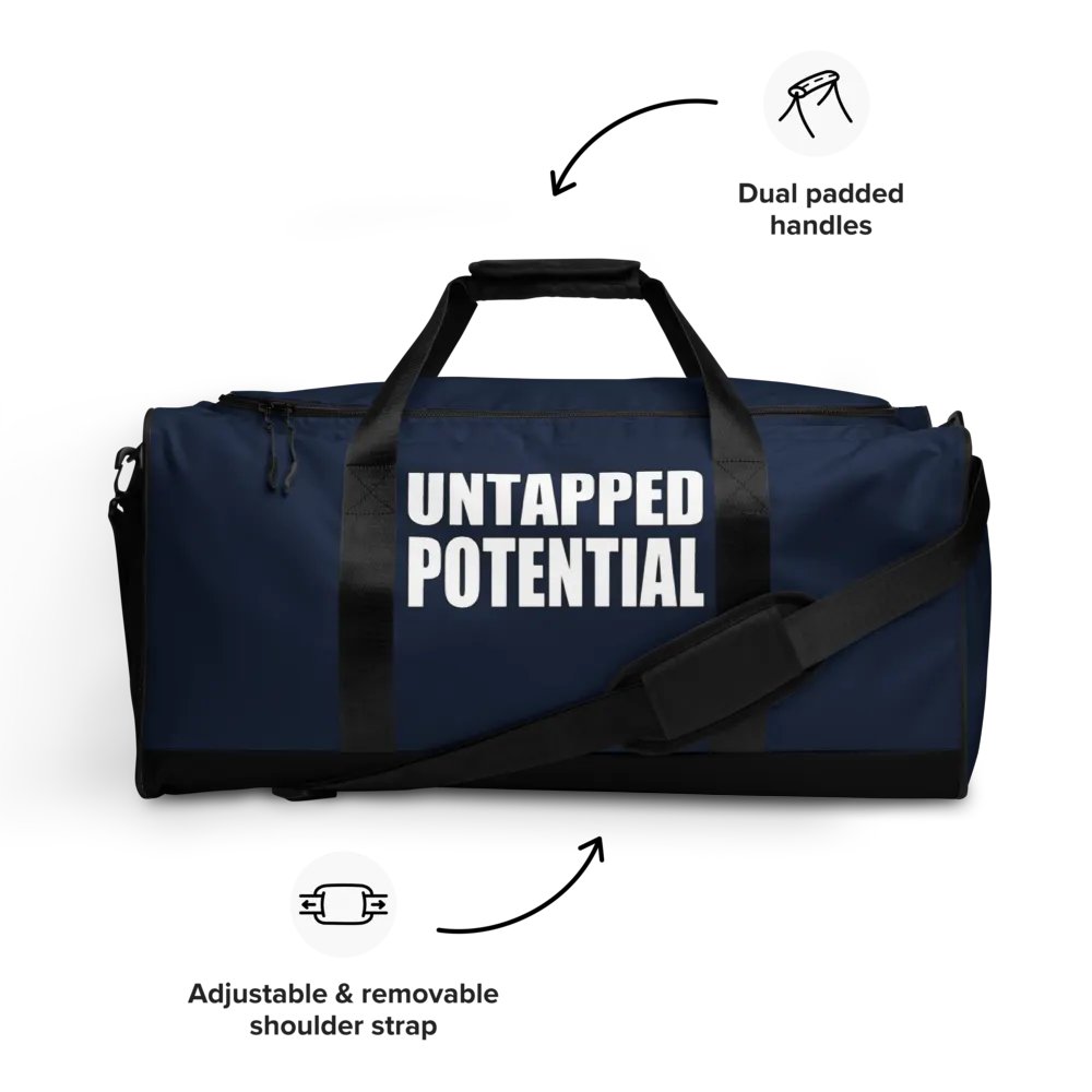 Untapped Potential Navy Blue Duffle Bag product image (9)