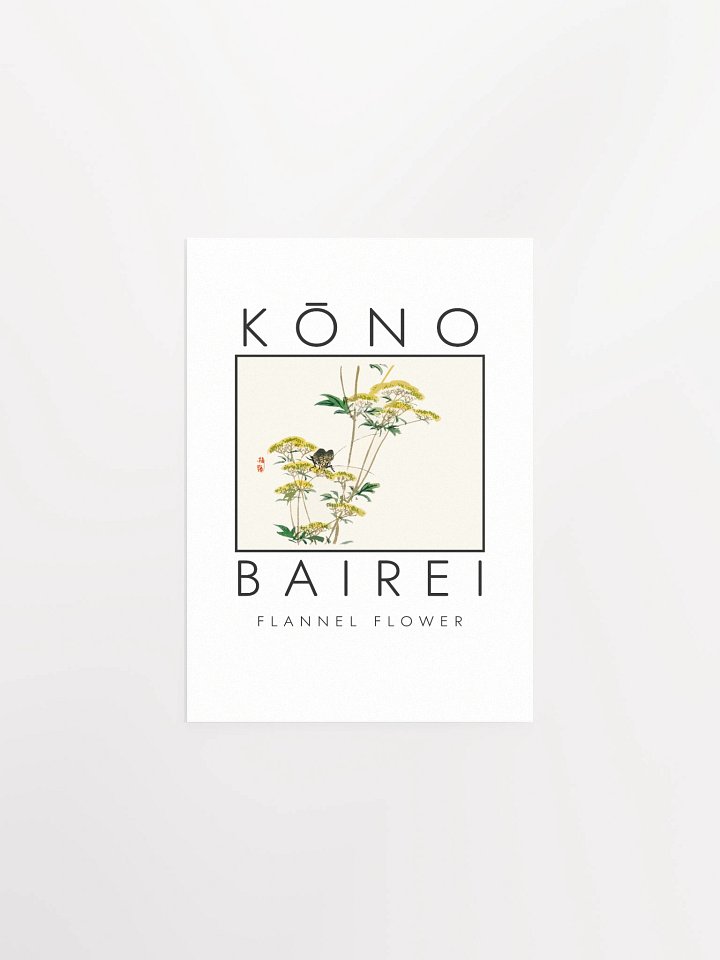 Kono Bairei Flannel Flower Poster product image (2)