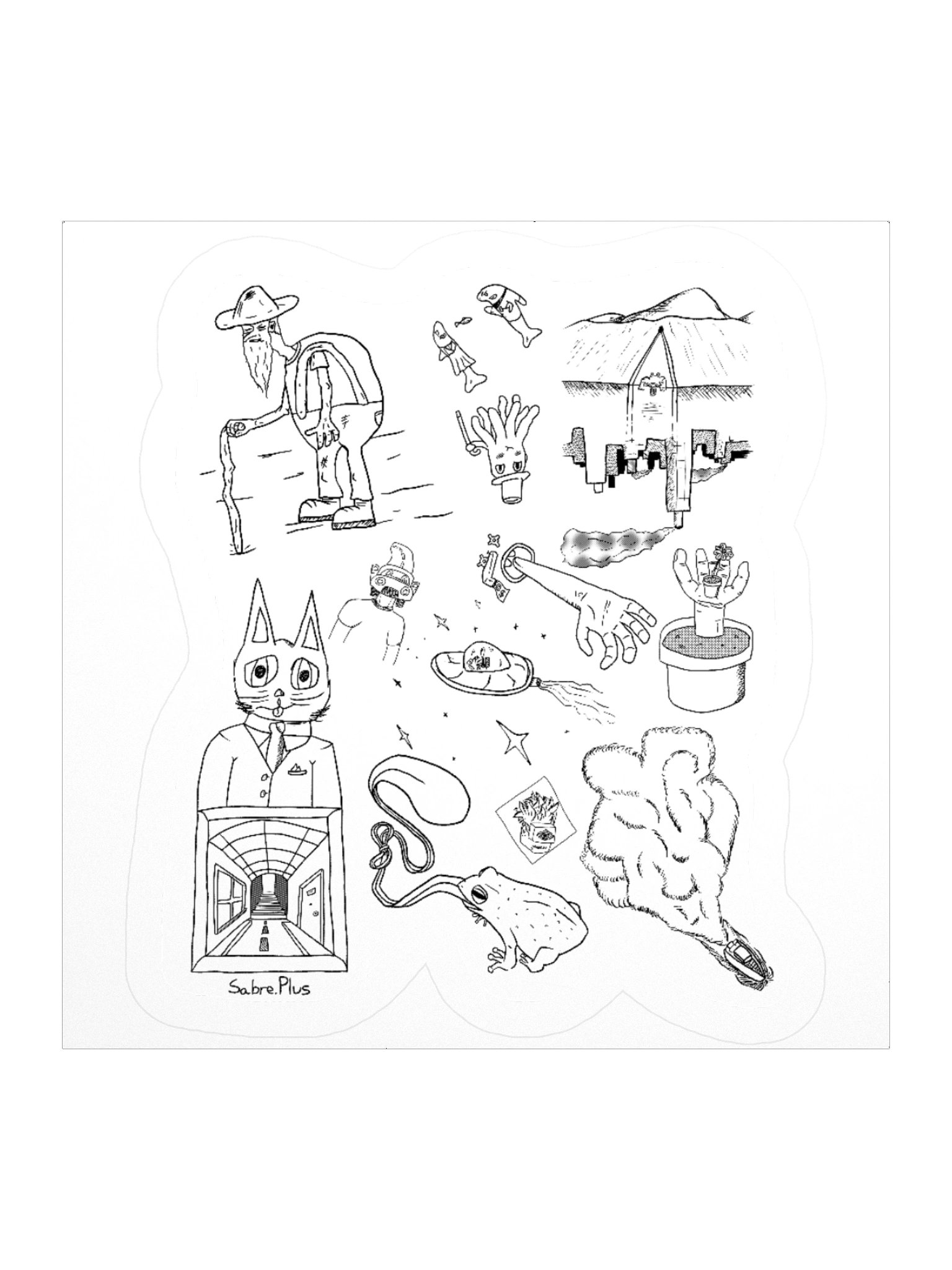 The Sketch Line Sticker (Sabre.Plus Exclusive) product image (1)