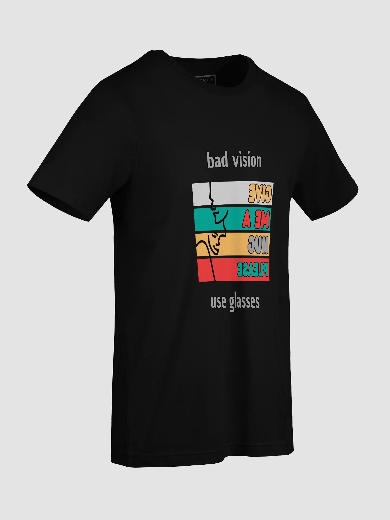Optical Illusion Hug Please T-Shirt product image (9)