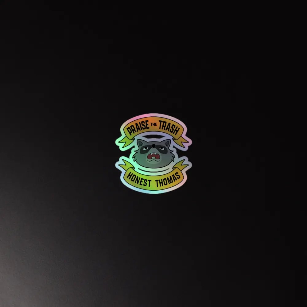 Praise the Trash Holo Sticker product image (4)