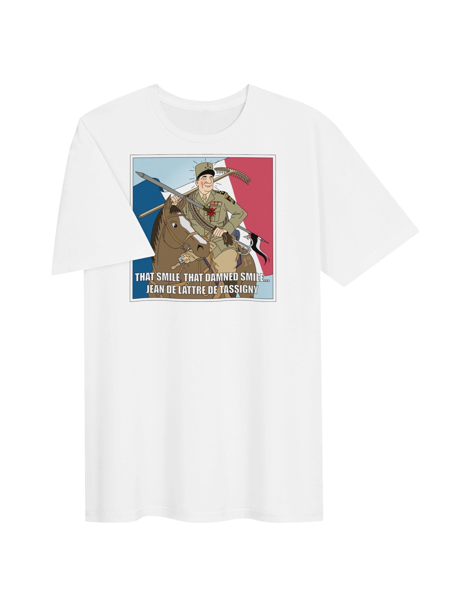 That smile, That damn smile - Jean De Lattre De Tassigny (Herr T-shirt) product image (3)