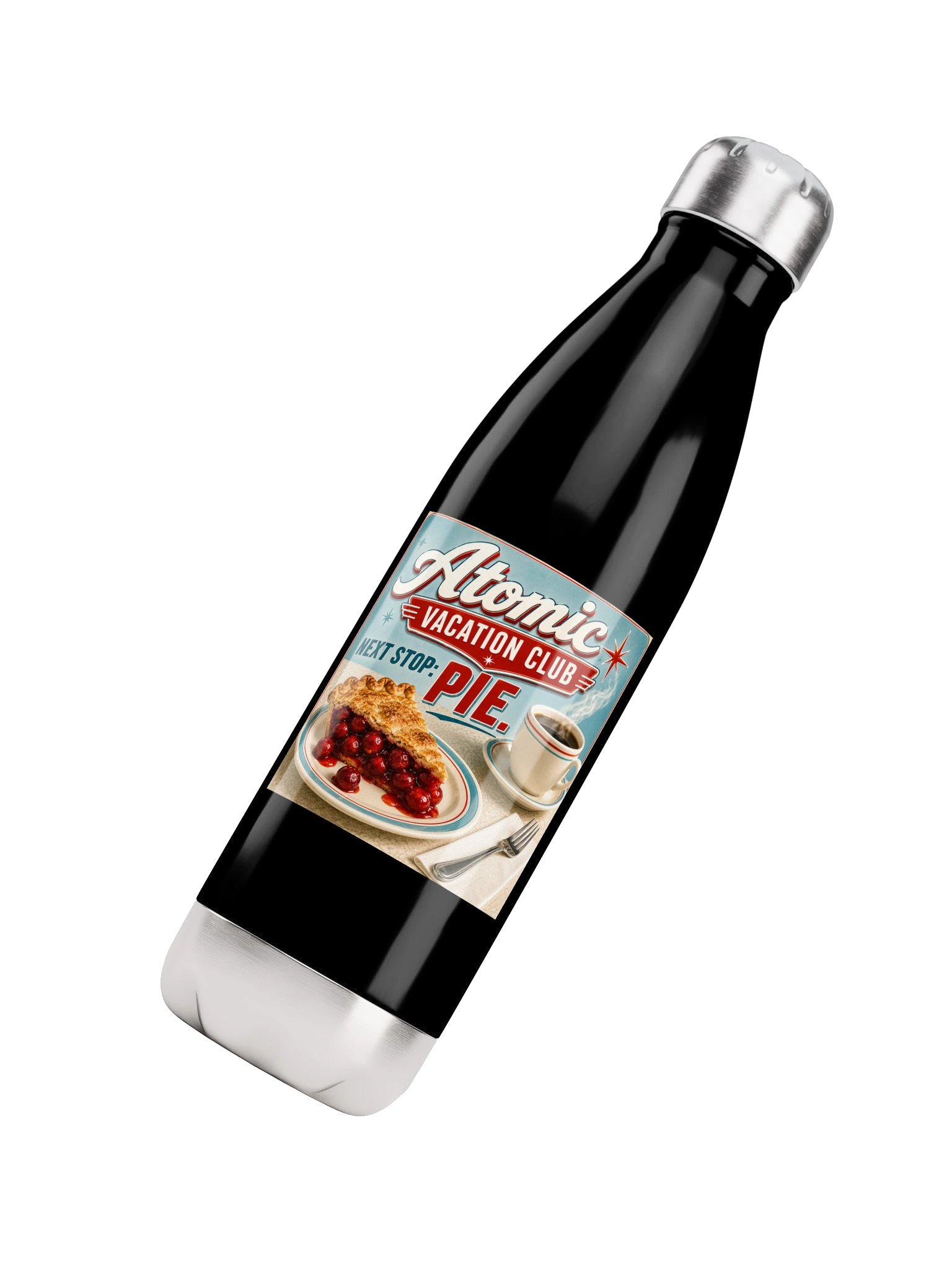 Next Stop: Pie!™ Retro Travel Water Bottle product image (7)