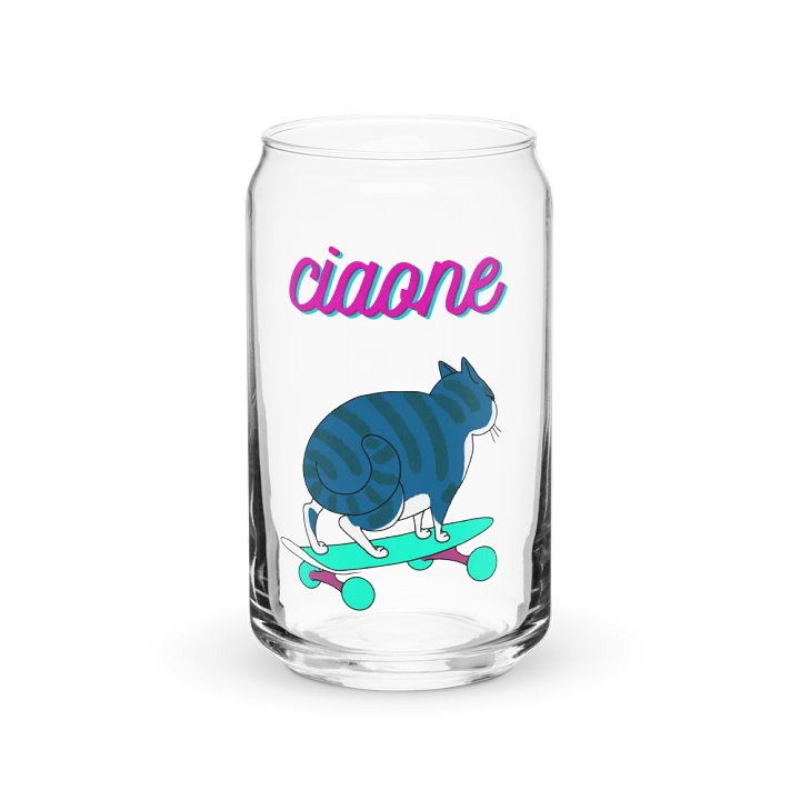 "Ciaone" Gatto Skater Bicchiere a forma di Lattina product image (1)