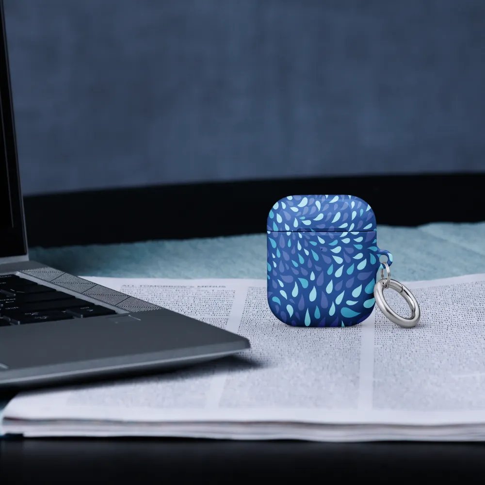 "A11" Swirling Blue Teardrops AirPods® Case product image (11)