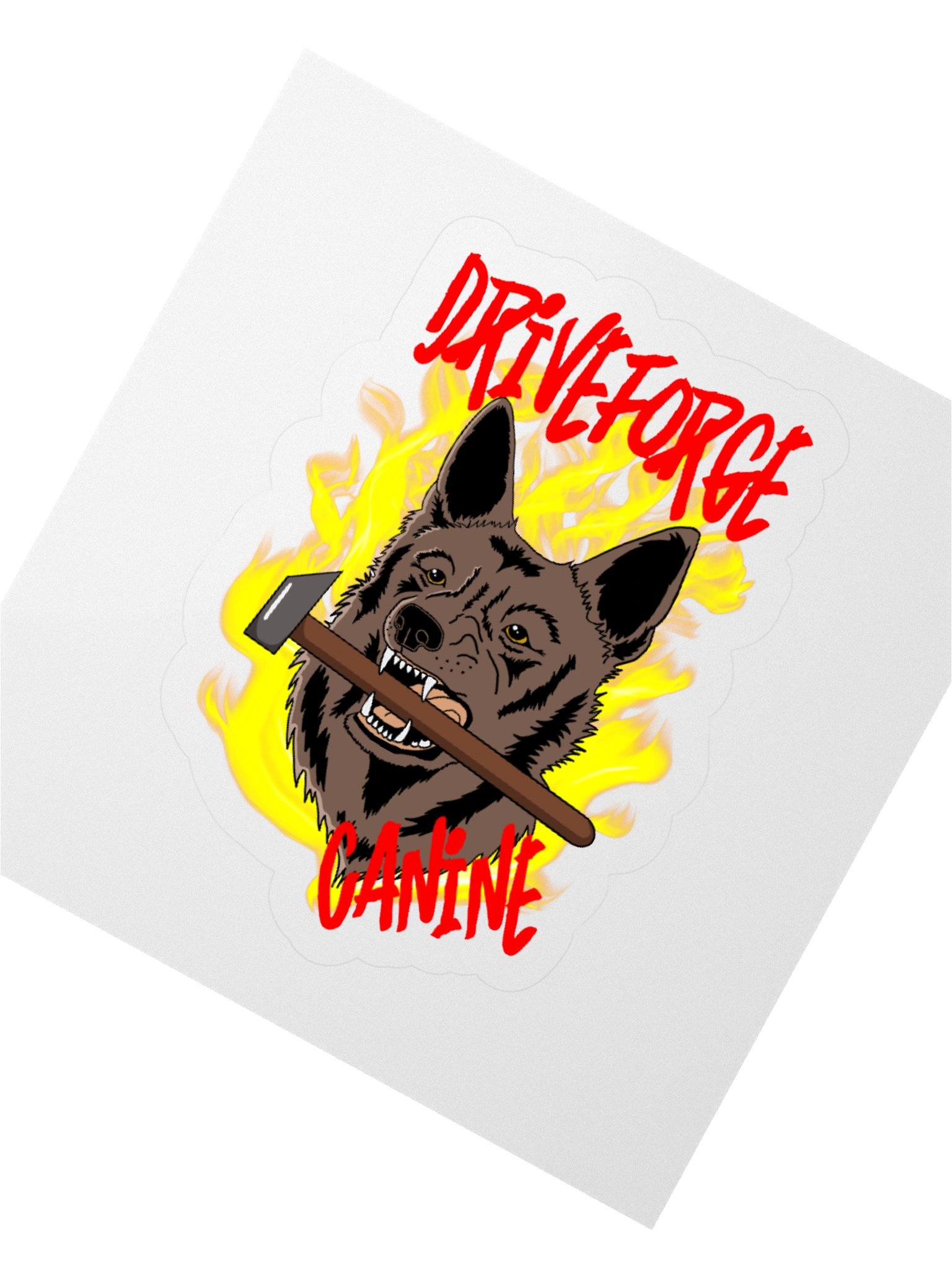 Drive Forge Canine Logo Sticker product image (2)