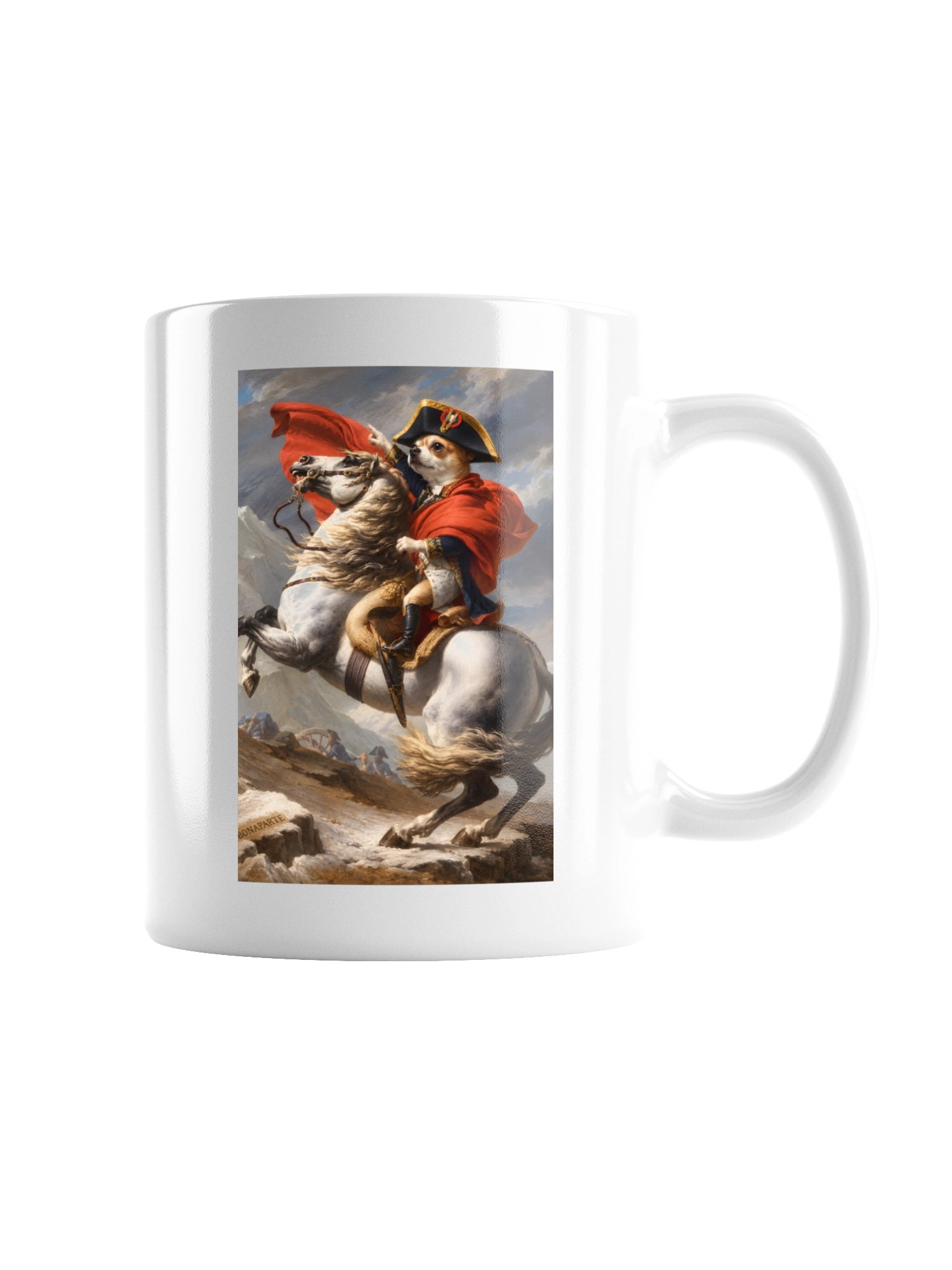 Chihuahua Napoleon Crossing the Alps Mug product image (3)