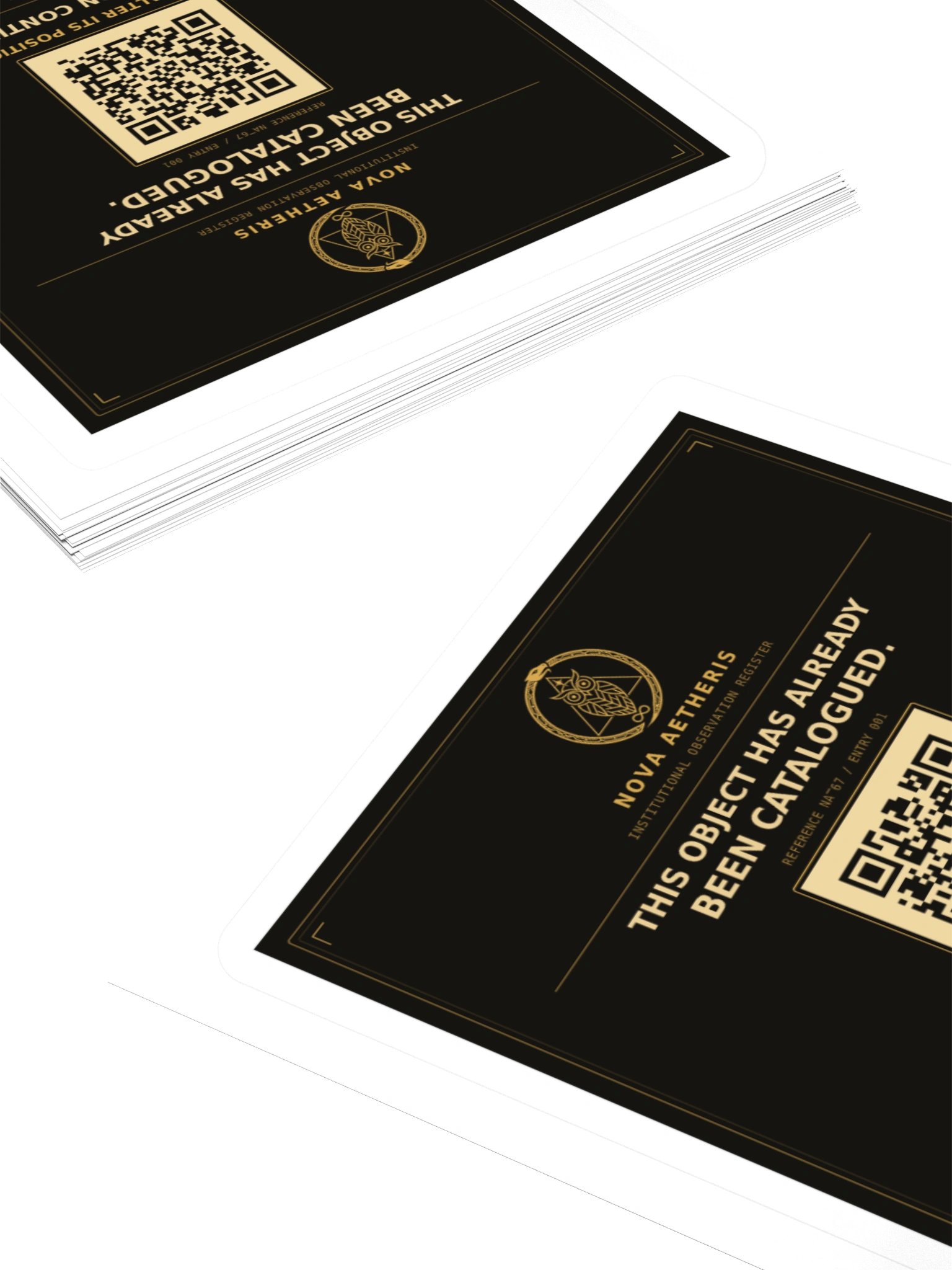 Nova Aetheris — Observation Register Sticker product image (11)