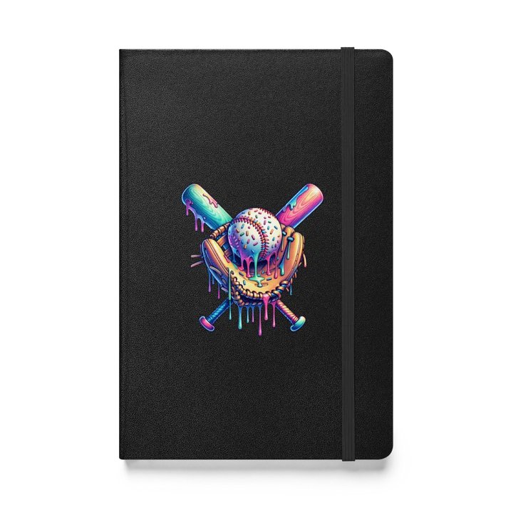 Ice Cream Sprinkles Baseball Melting Dreams Hardcover Journal product image (1)