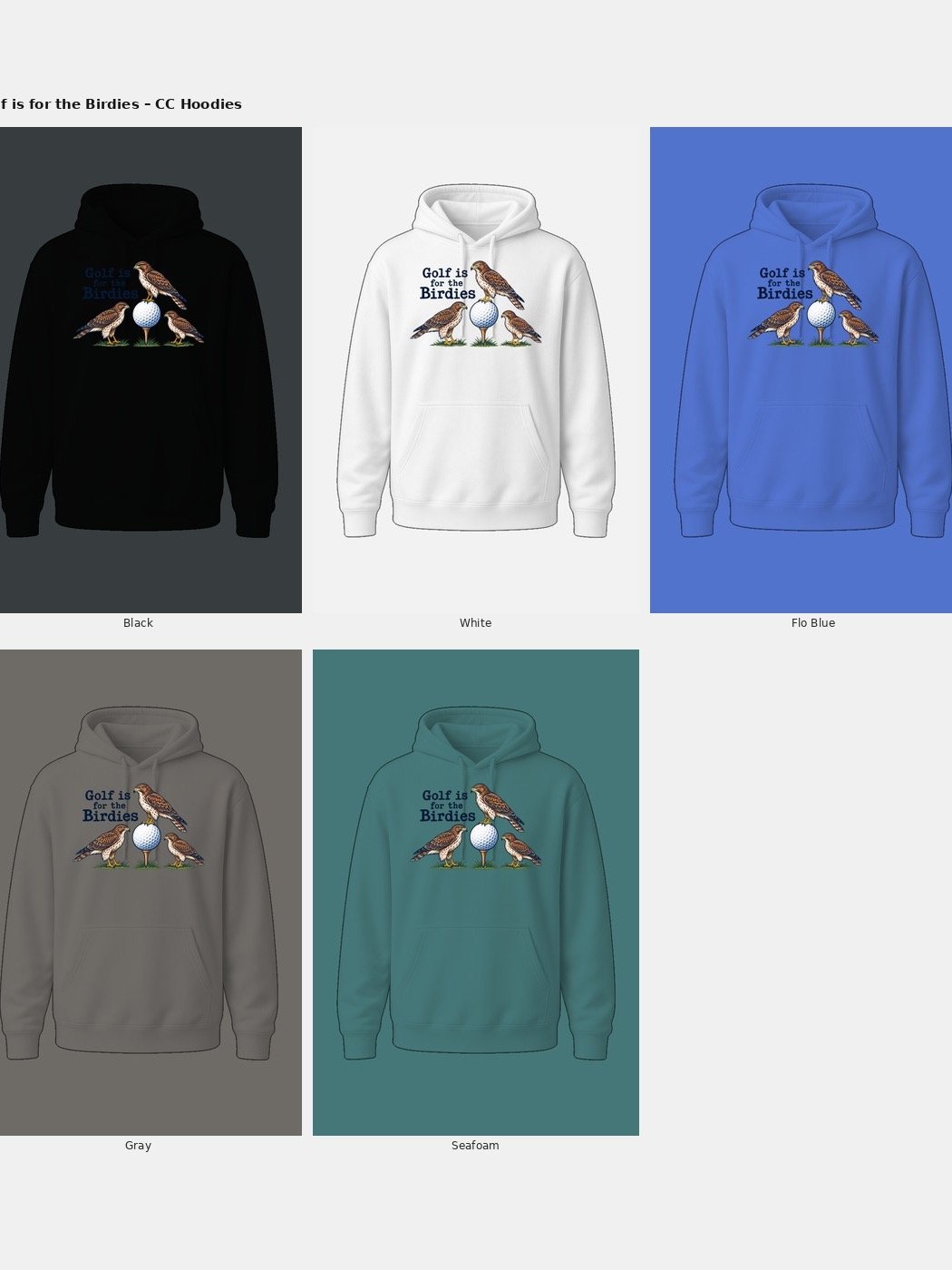 Birdie Golf Comfort Colors Hoodie product image (2)