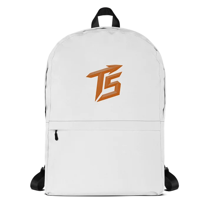 Trigga5Trey T5 White Backpack (Orange Logo) product image (1)