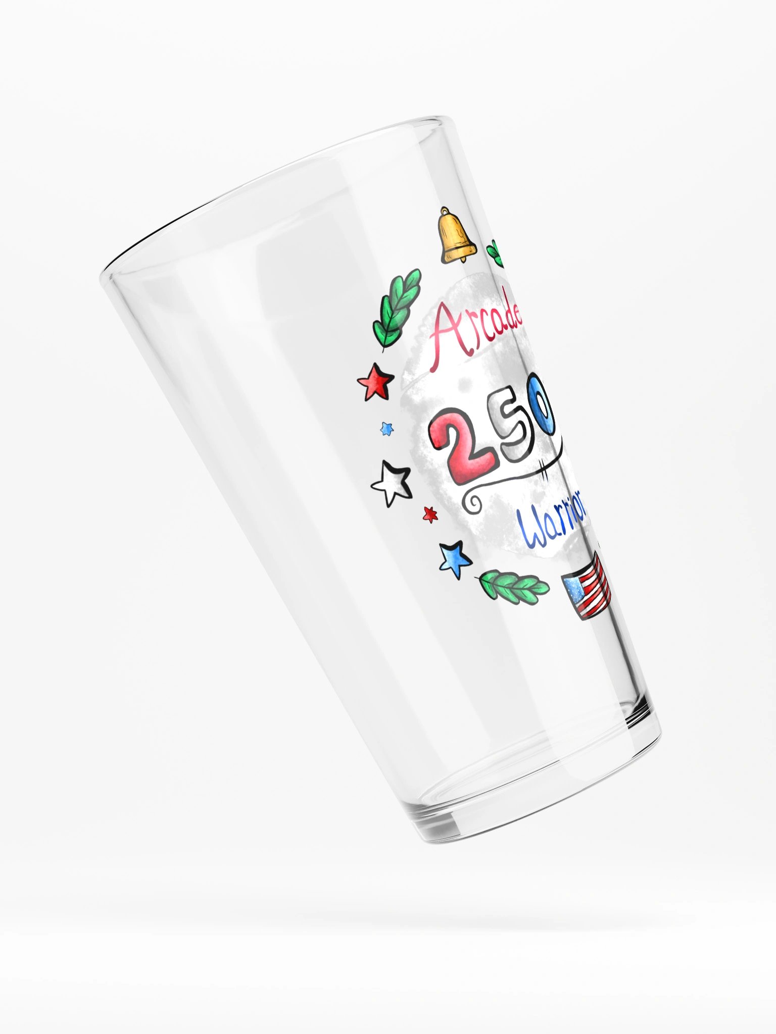 Arcade Warrior America 250 Logo Glass product image (4)