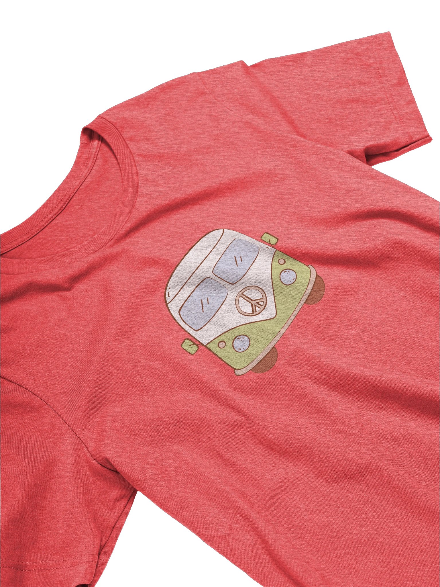 Retro VW Van T-Shirt | Groovy 70s Flower Power Bus Tee product image (3)