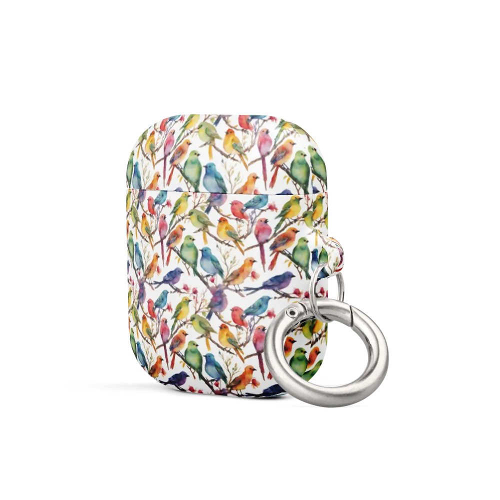 Multi Coloured Birds Ear Bud Case product image (6)