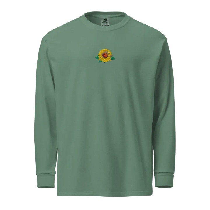 Sunflower Serenity Embroidered Long Sleeve Shirt product image (13)