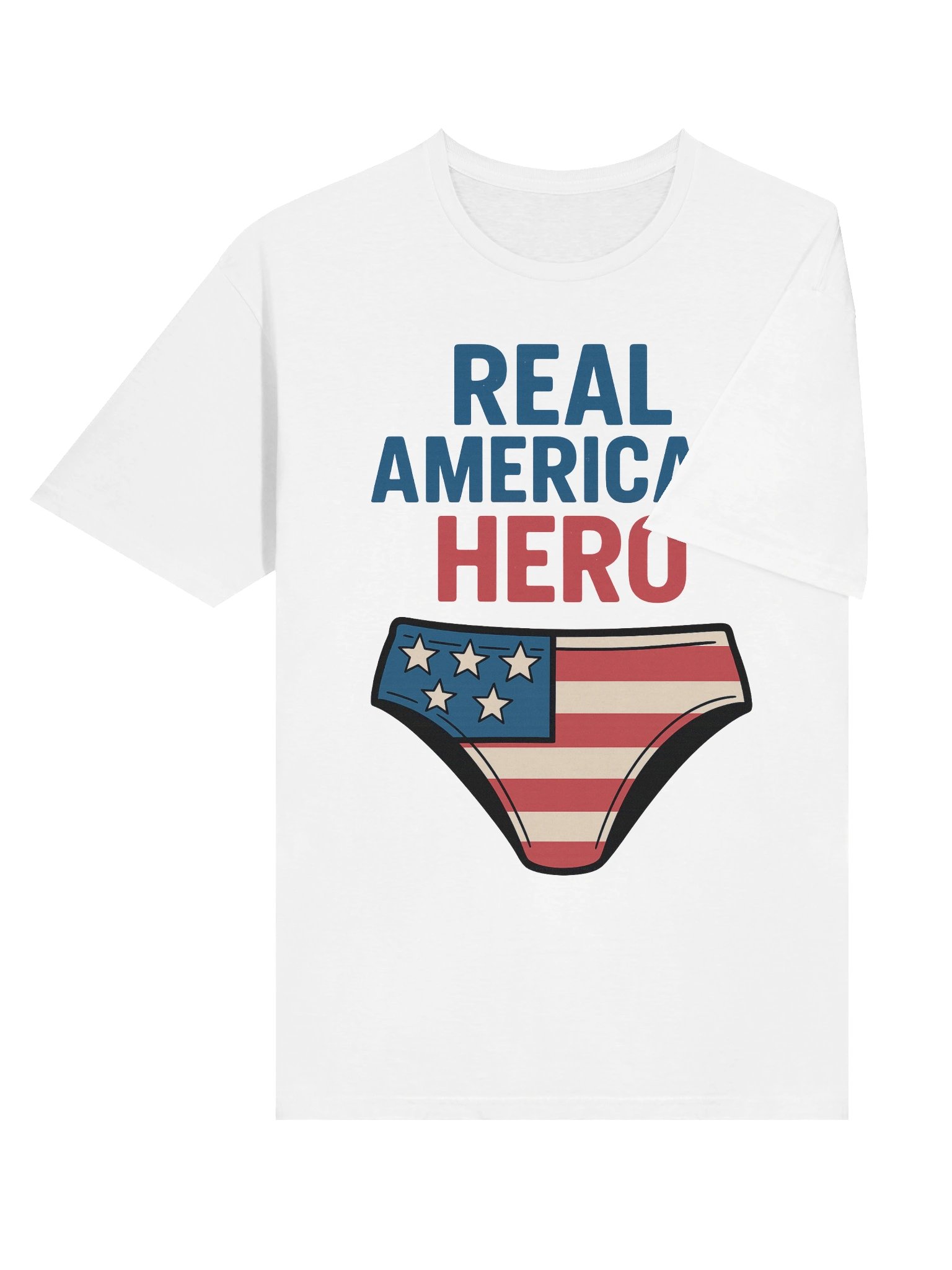 Real American Hero T-Shirt – Funny American Flag Speedo & Aviators Meme Tee product image (68)