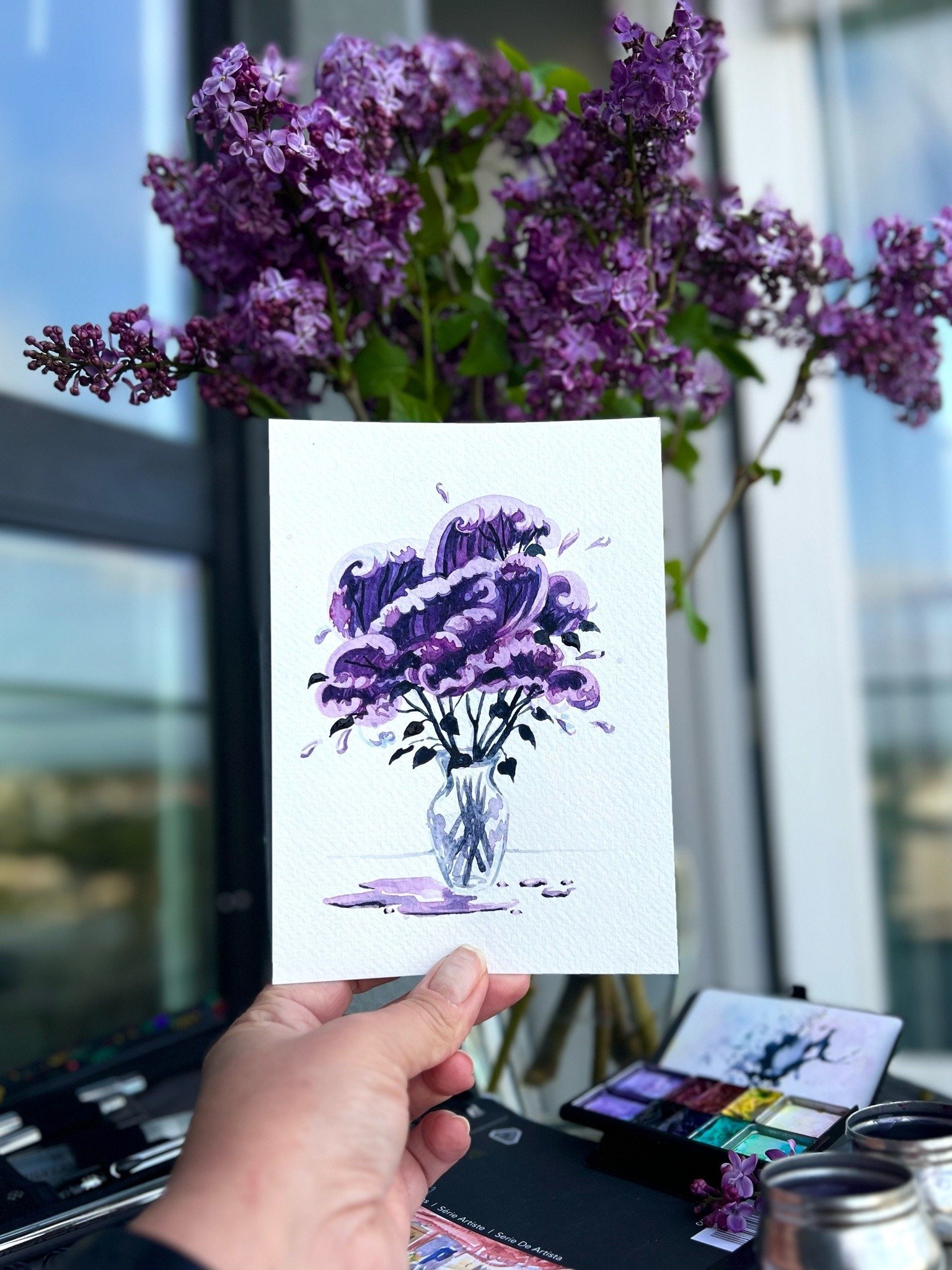 Lilac Ocean Painting product image (2)