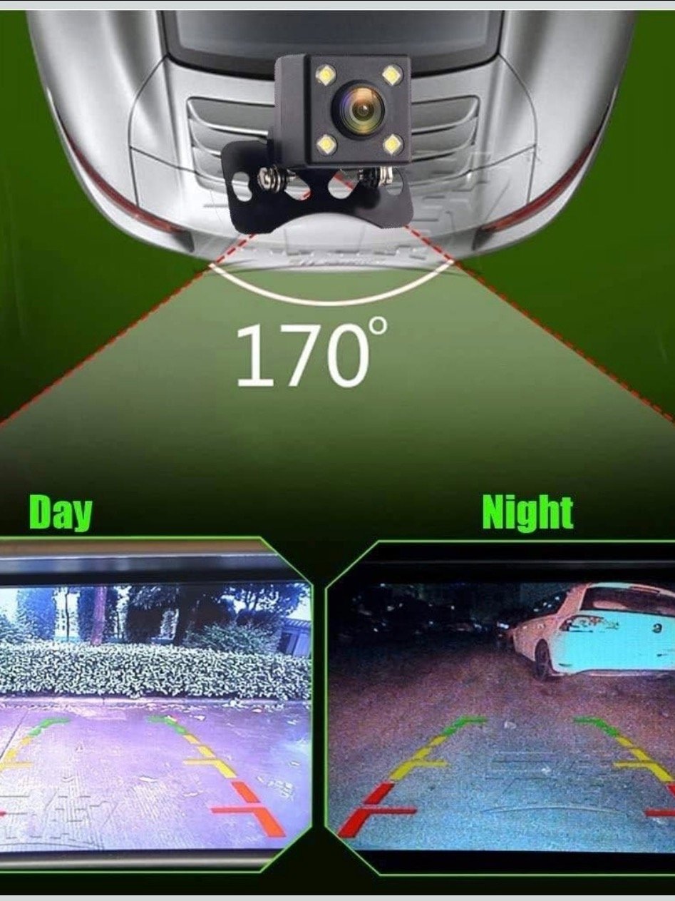 Camecho Vehicle Backup Camera Waterproof Car Rear View Camera 170° Wide Angle 12 LED Night Visions Backup Reversing Parking Cameras product image (4)