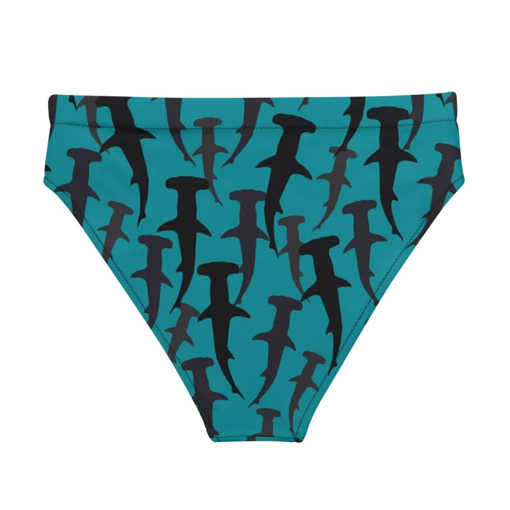 Hammerhead Sharks - Mid Ocean - Recycled Polyester - High Waisted Bikini Bottom product image (2)