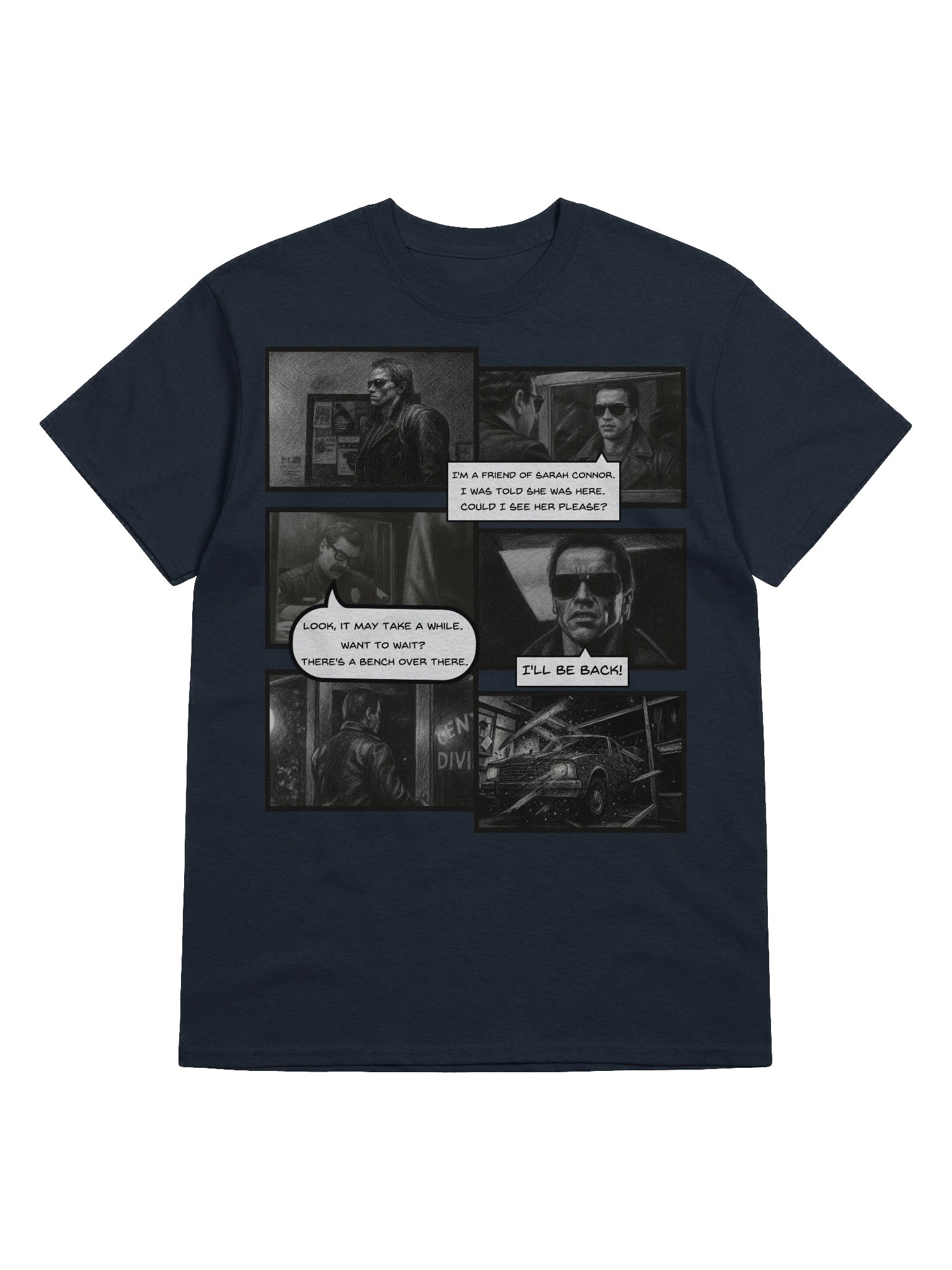 The Terminator inspired I'll Be Back Scene Tee product image (51)